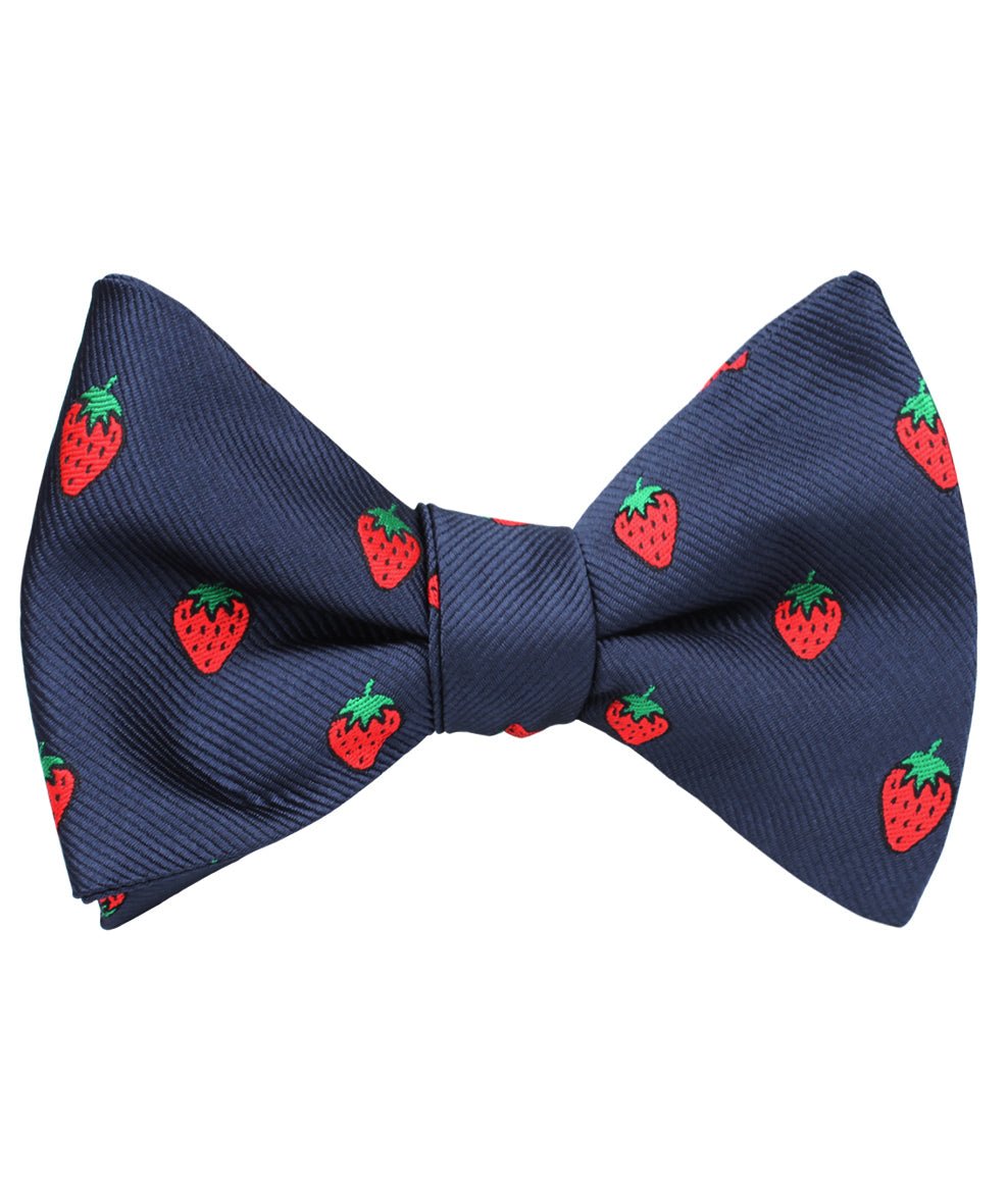 Strawberry Self Bow Tie