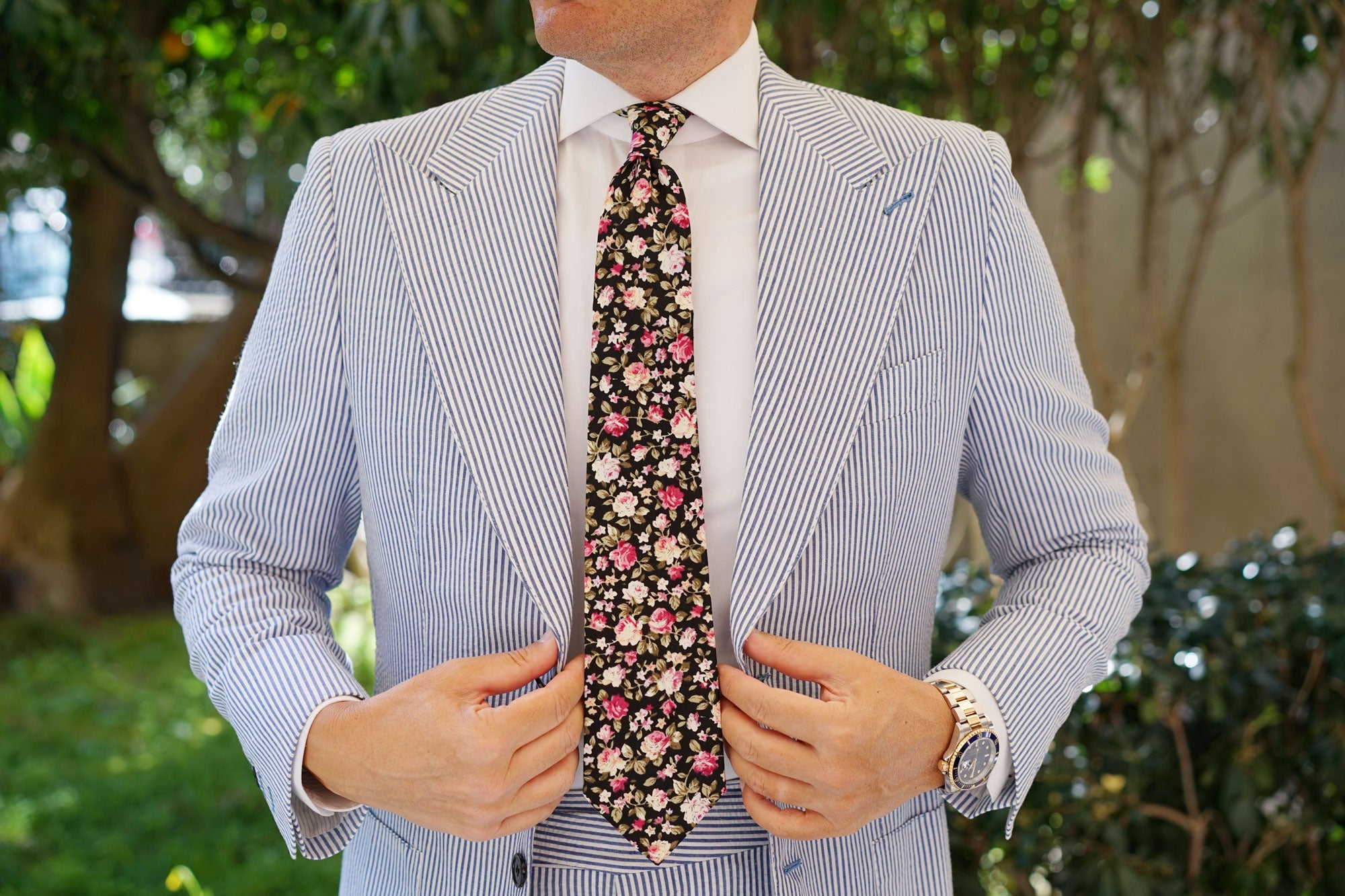 Bucharest Blossom Floral Tie