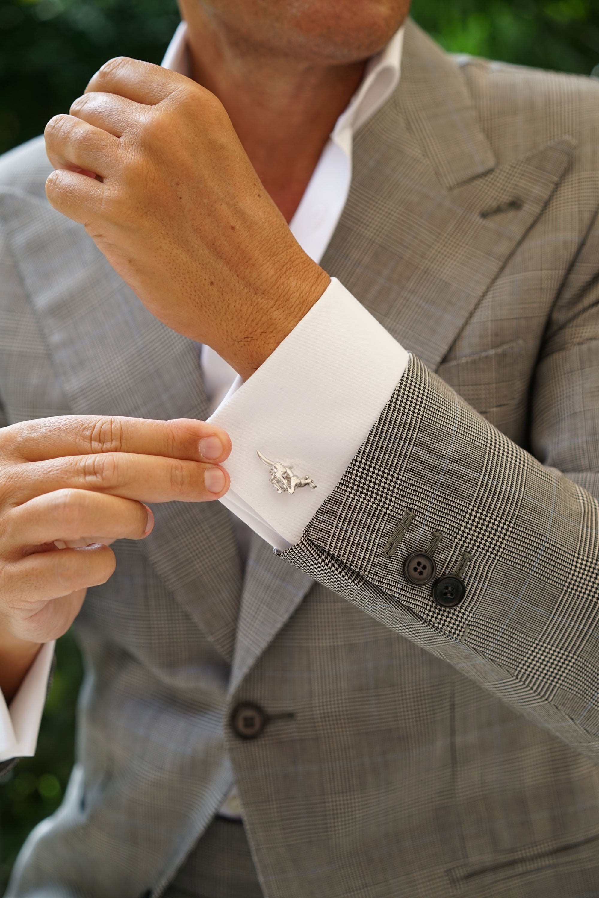 Silver Racing Hound Cufflinks