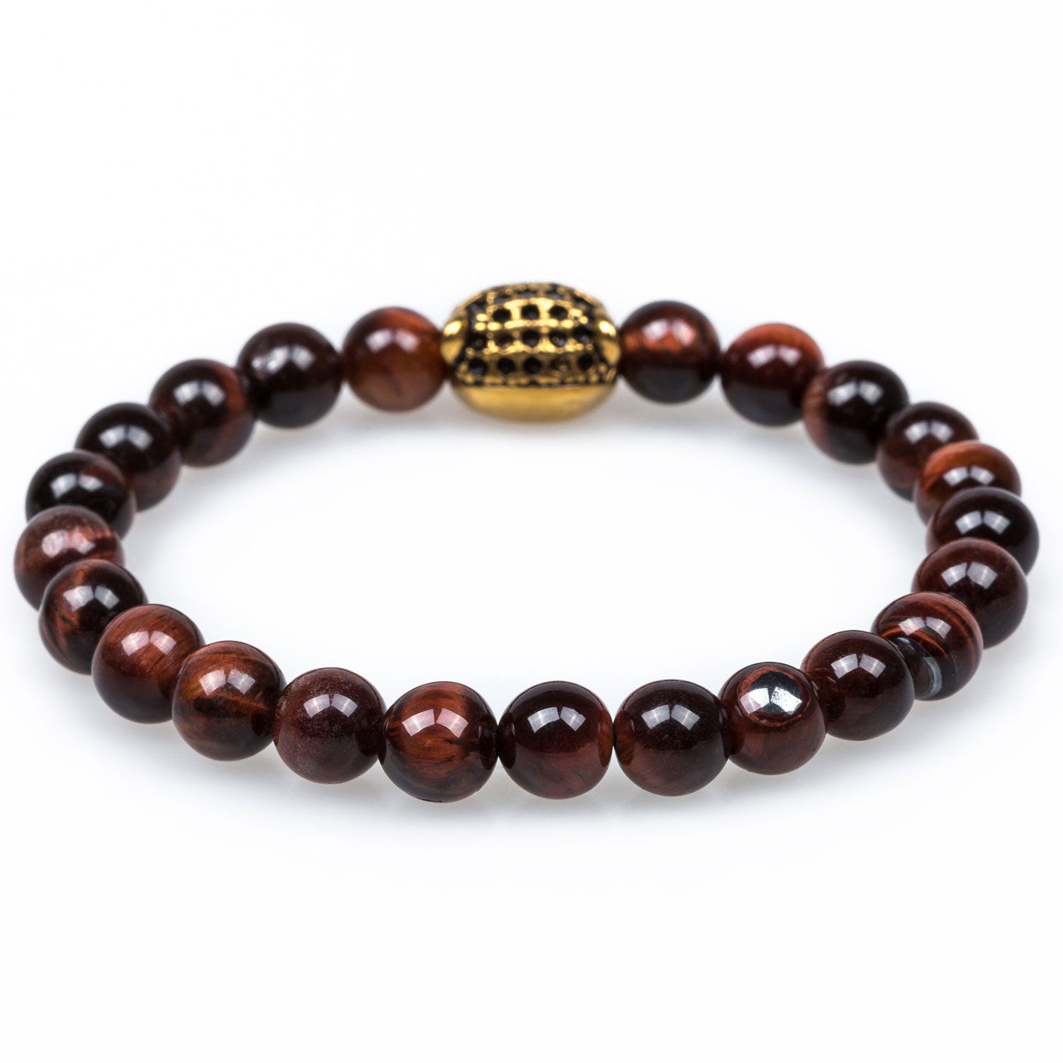 Florida Red Tiger Eye Black Panther Bracelet