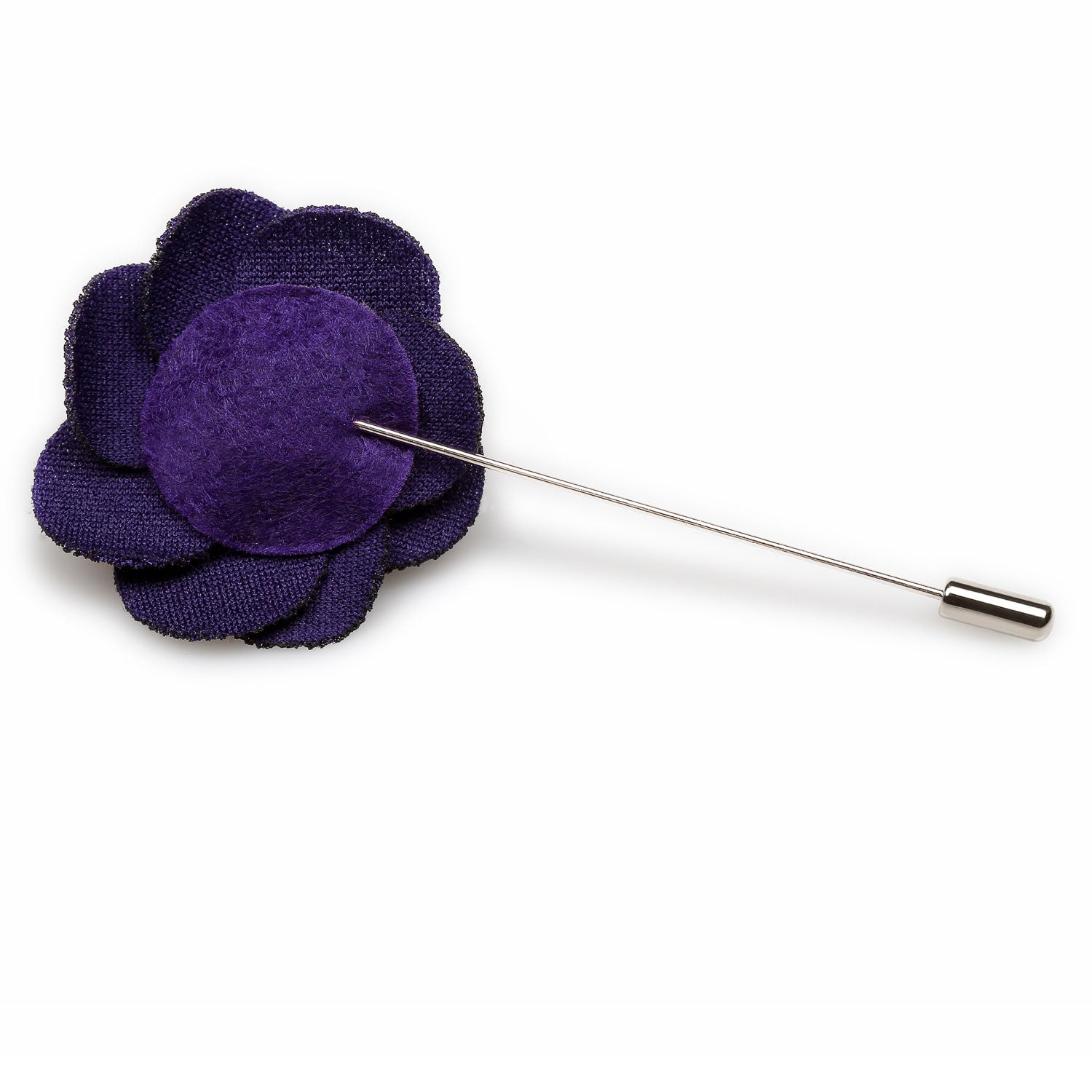 Plum Purple Lapel Flower