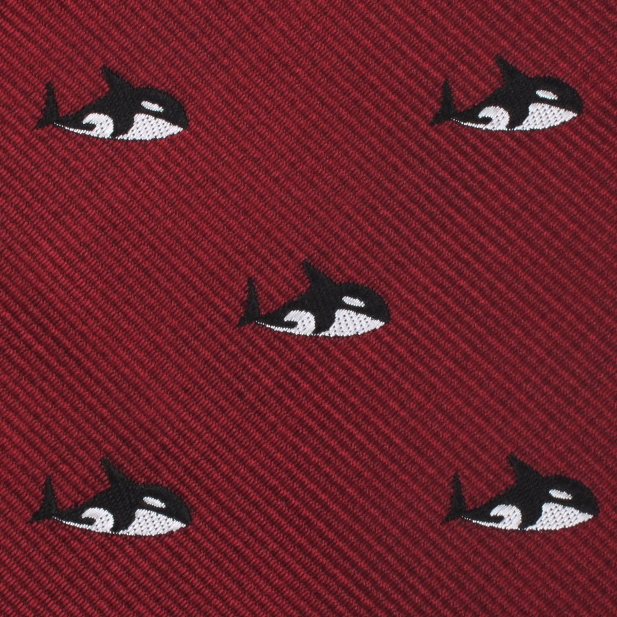 Burgundy Minke Whale Necktie