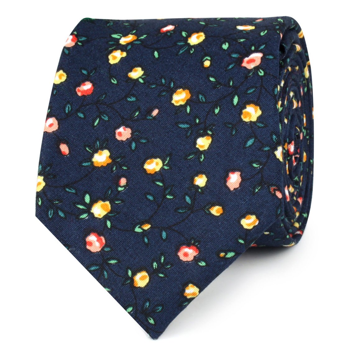 Paris Floral Skinny Tie