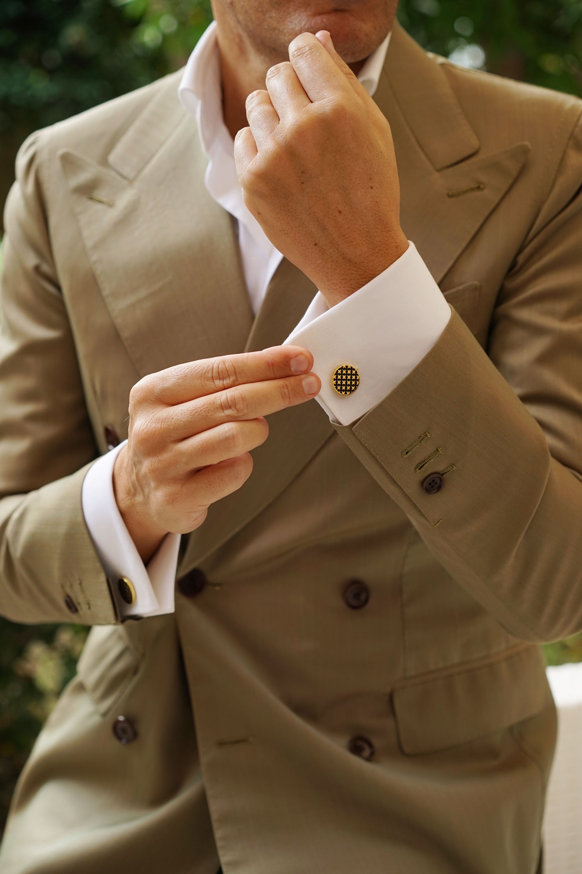 Gold Four Point Star Cufflinks