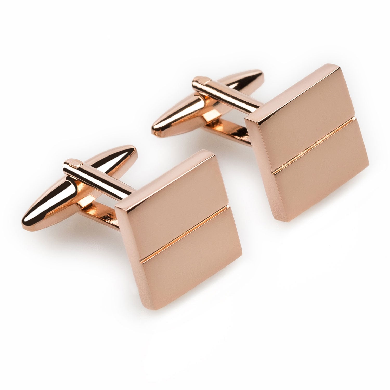 Crown Prince Rose Gold Cufflinks