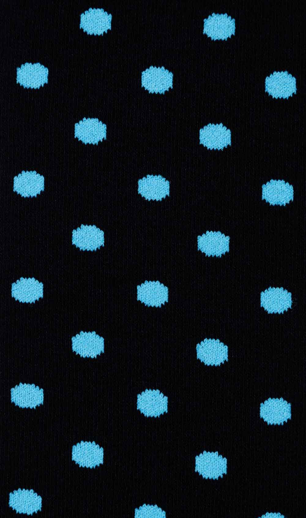 Midnight on Blue Dot Socks