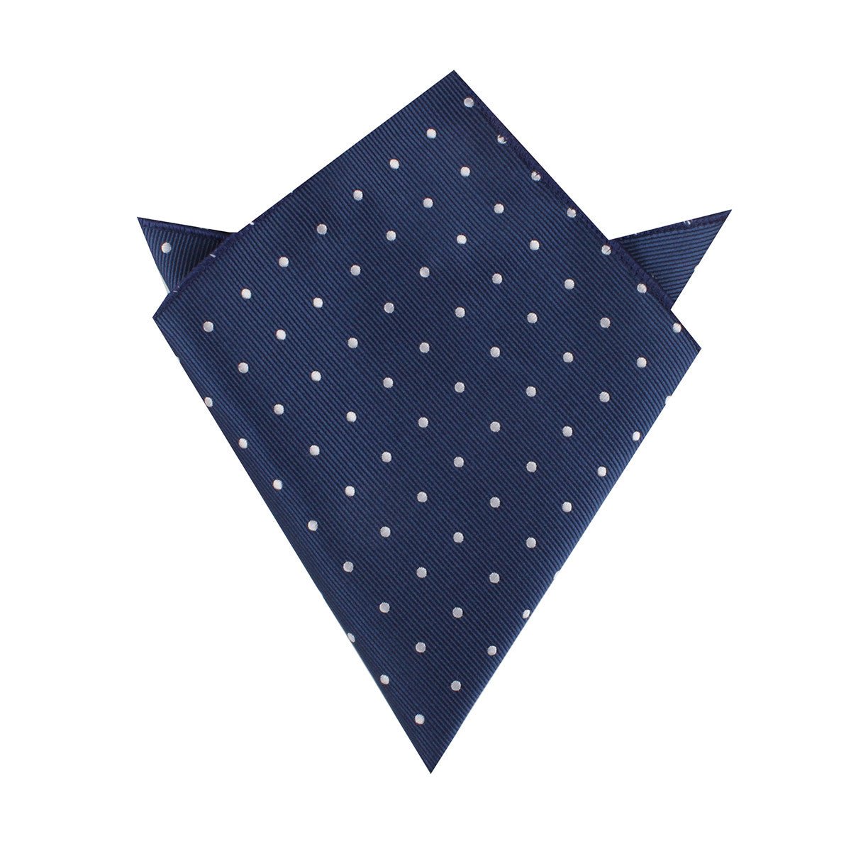 The OTAA Navy Blue with White Polka Dots Pocket Square