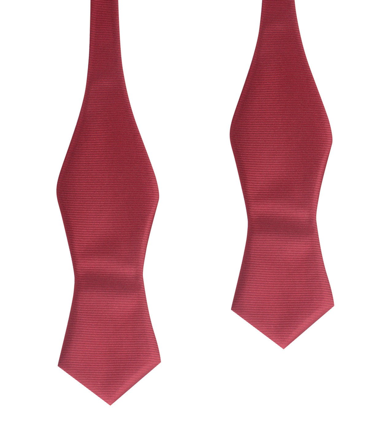 Dark Maroon Self Tie Diamond Tip Bow Tie