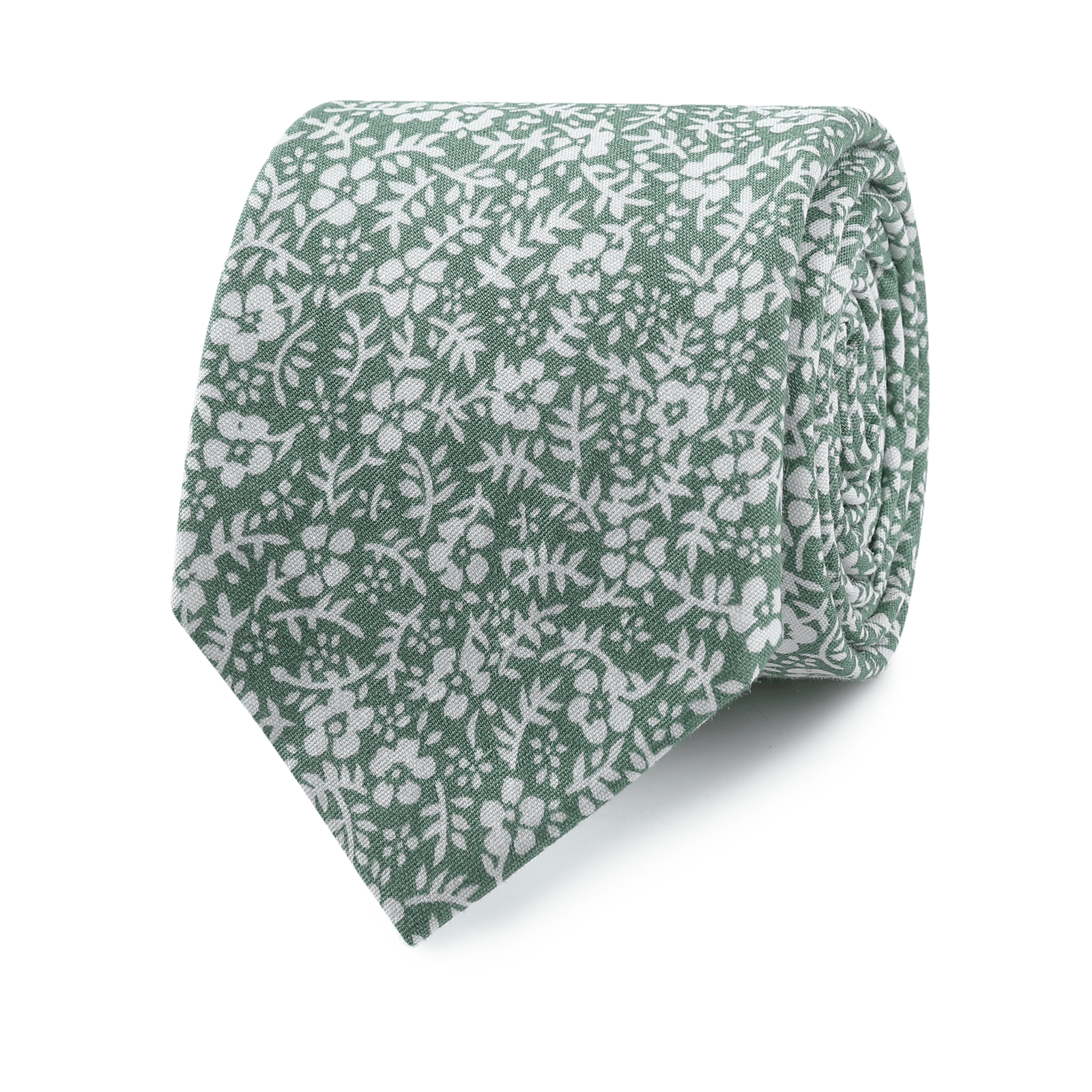 English Ivy Floral Skinny Tie