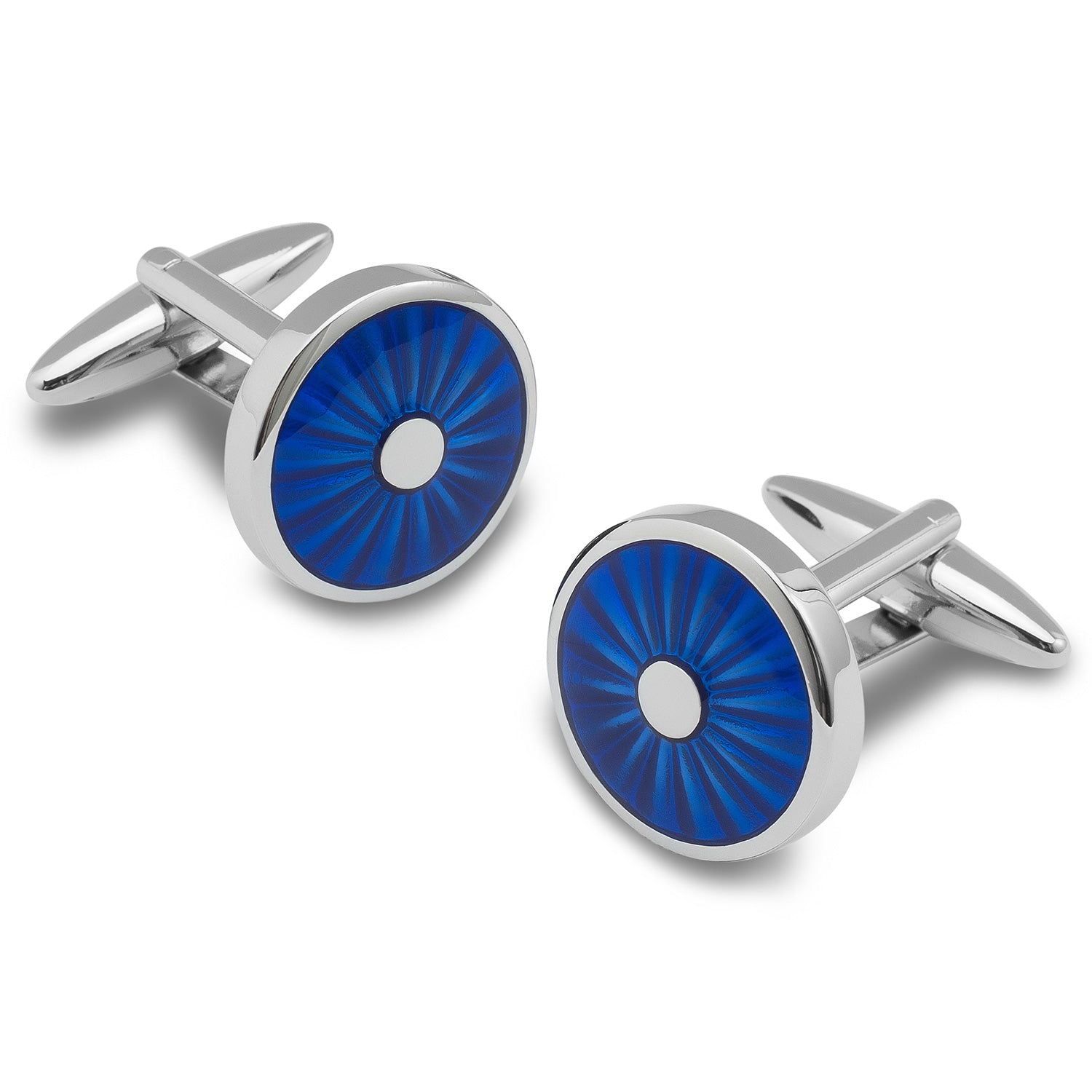 Cerulean Blue Turkish Eye Cufflinks