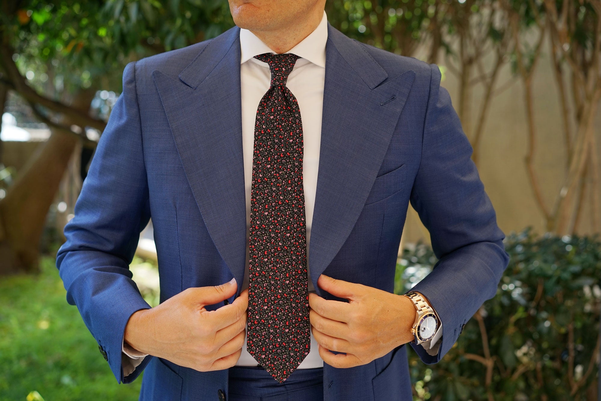 Macau Floral Necktie