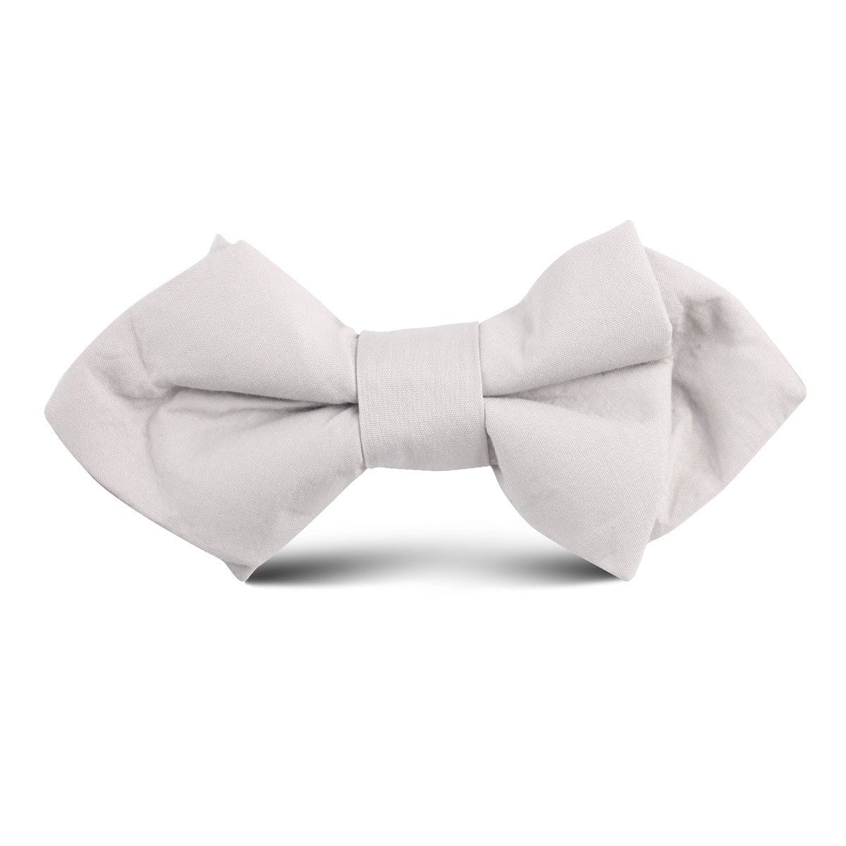 Gainsboro Light Gray Cotton Kids Diamond Bow Tie