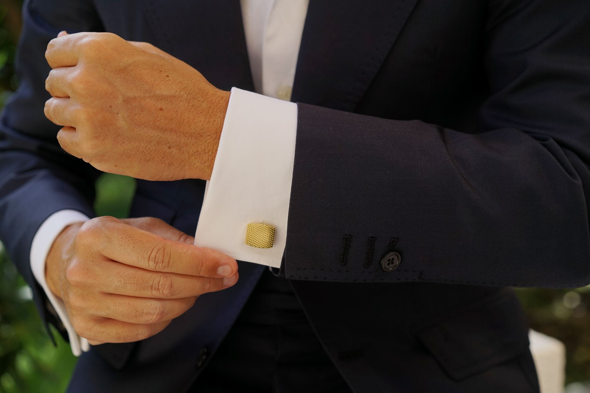 Honeycomb Gold Cufflinks