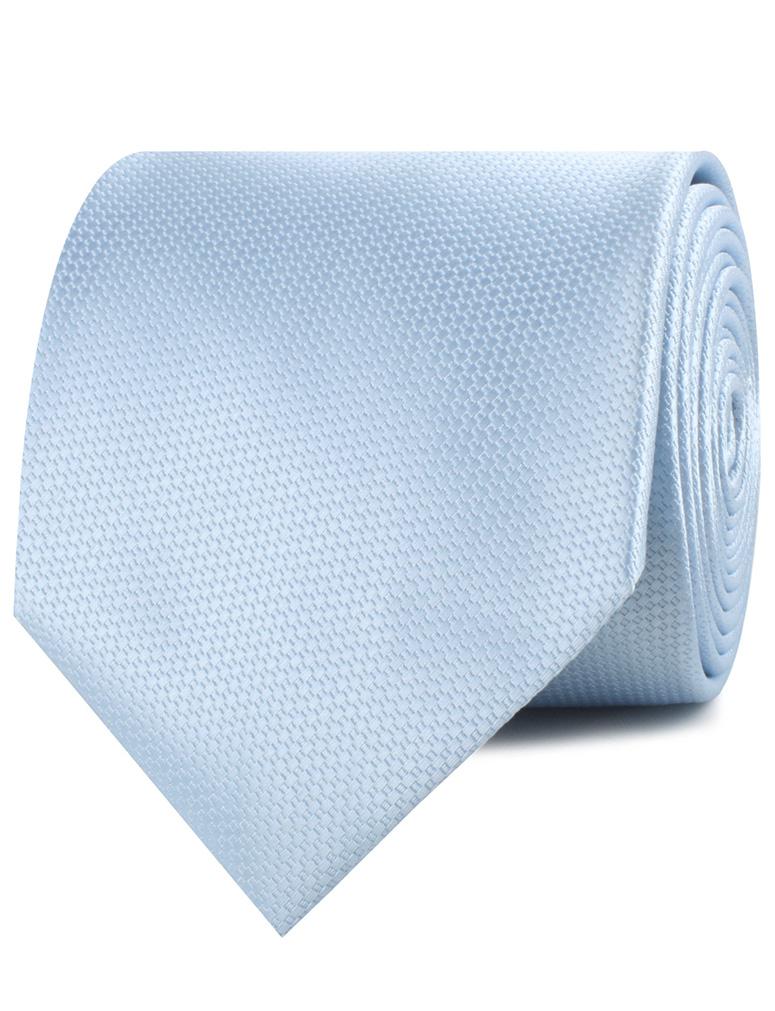 Light Blue Mist Basket Weave Necktie