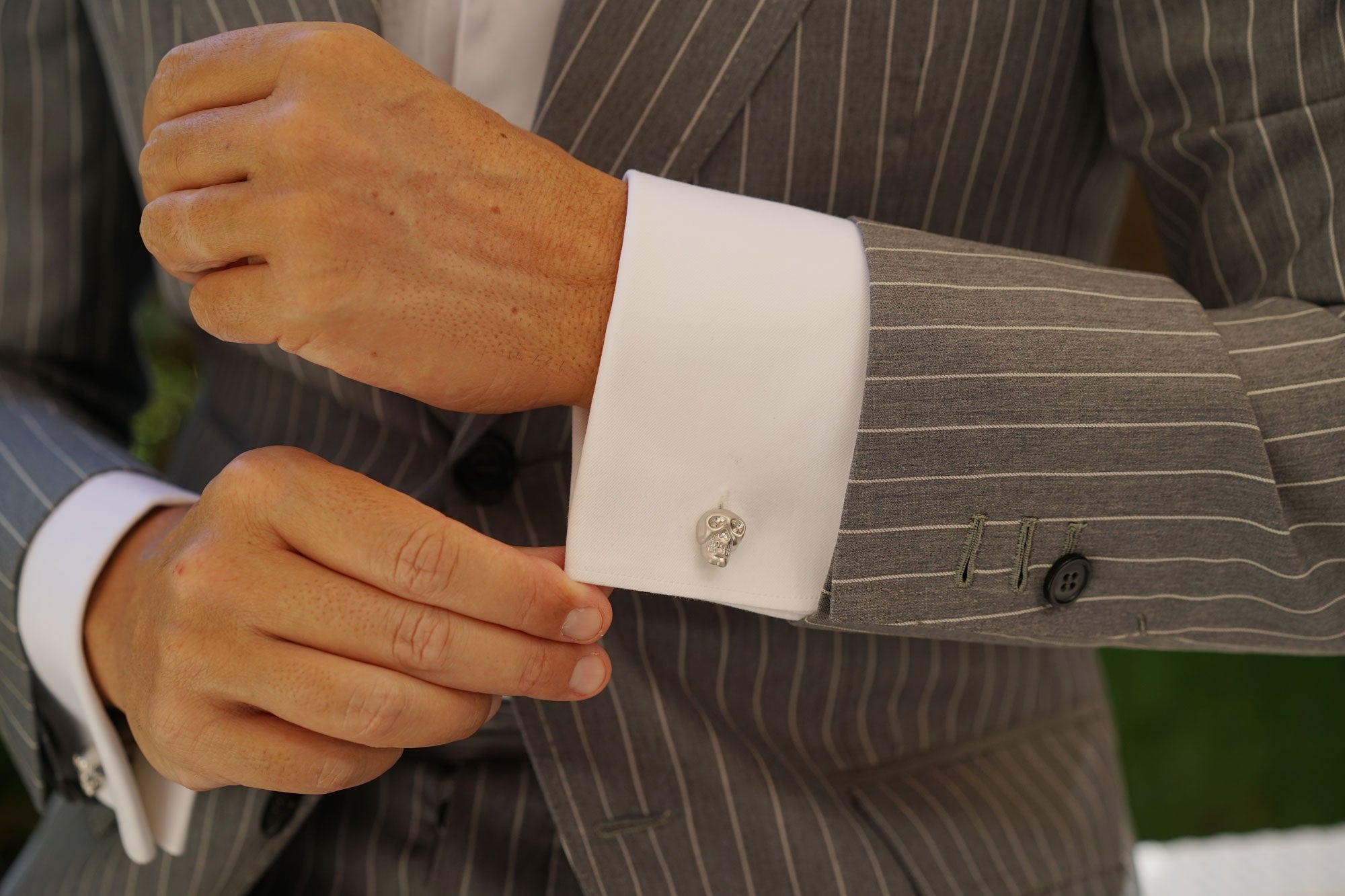 Silver Skull Cufflinks