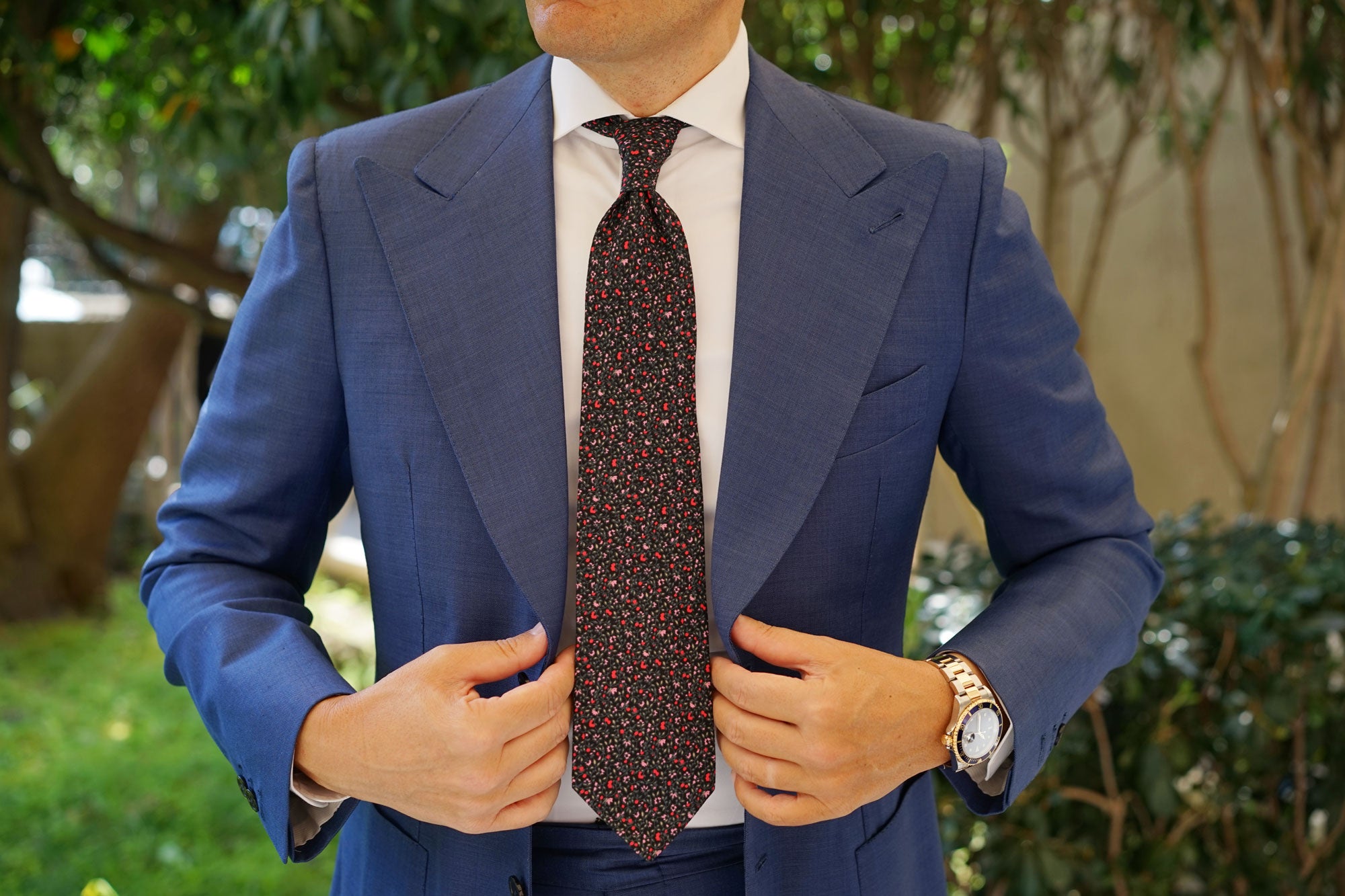 Macau Floral Necktie