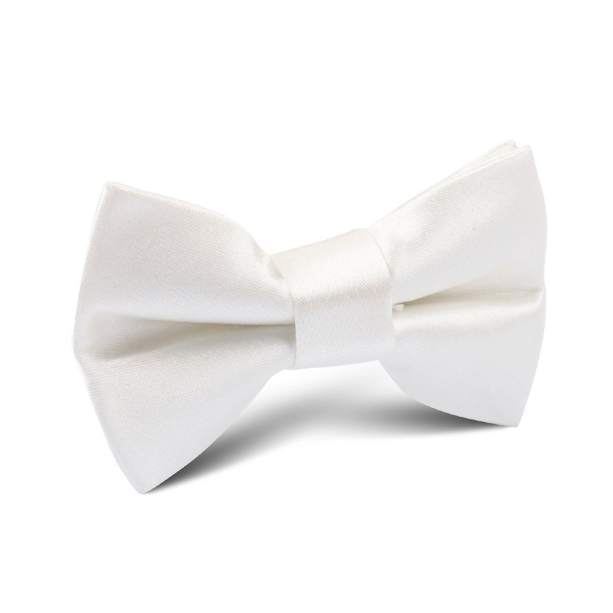 Ivory Satin Kids Bow Tie