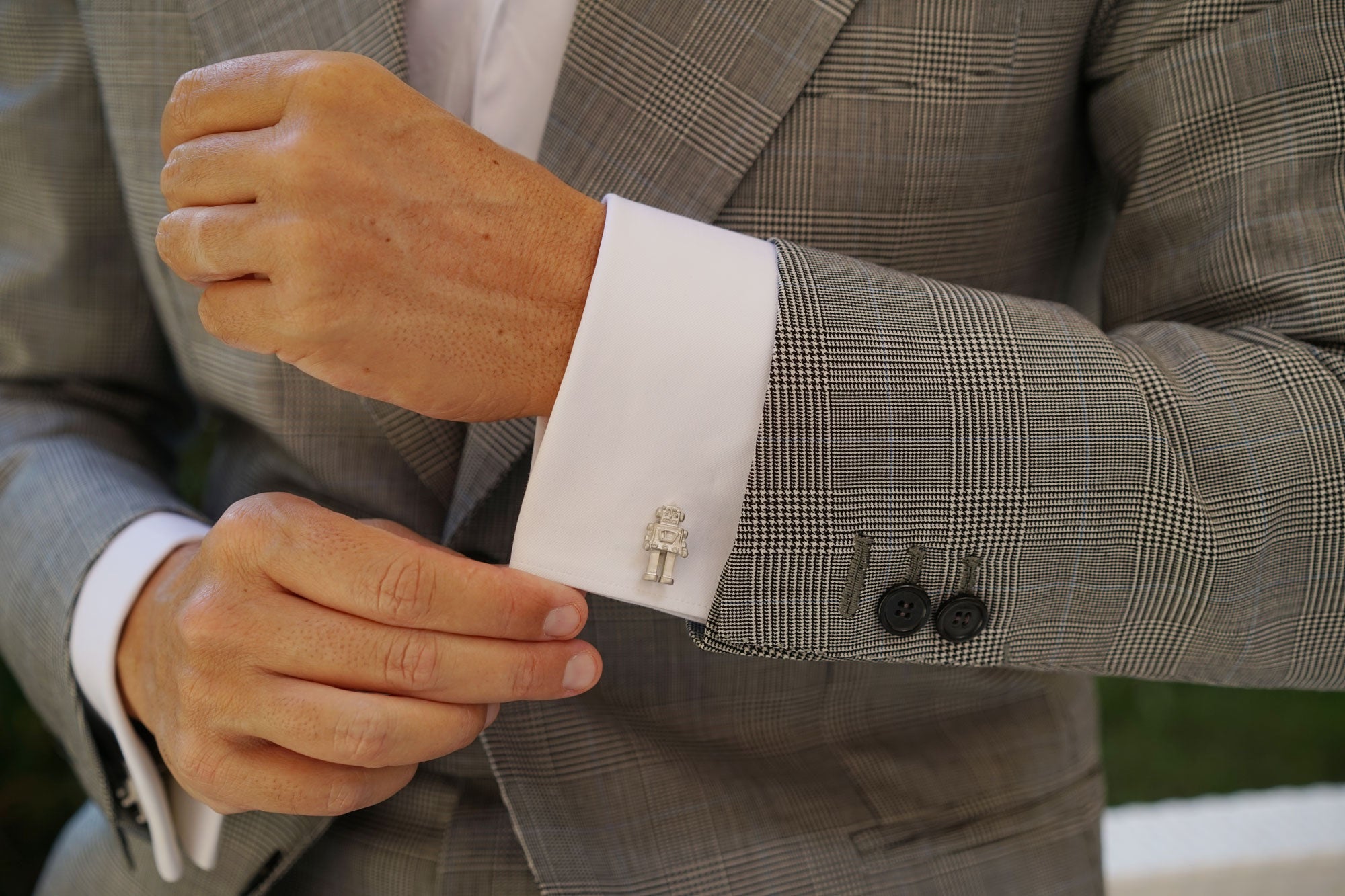 Space Robot Cufflinks