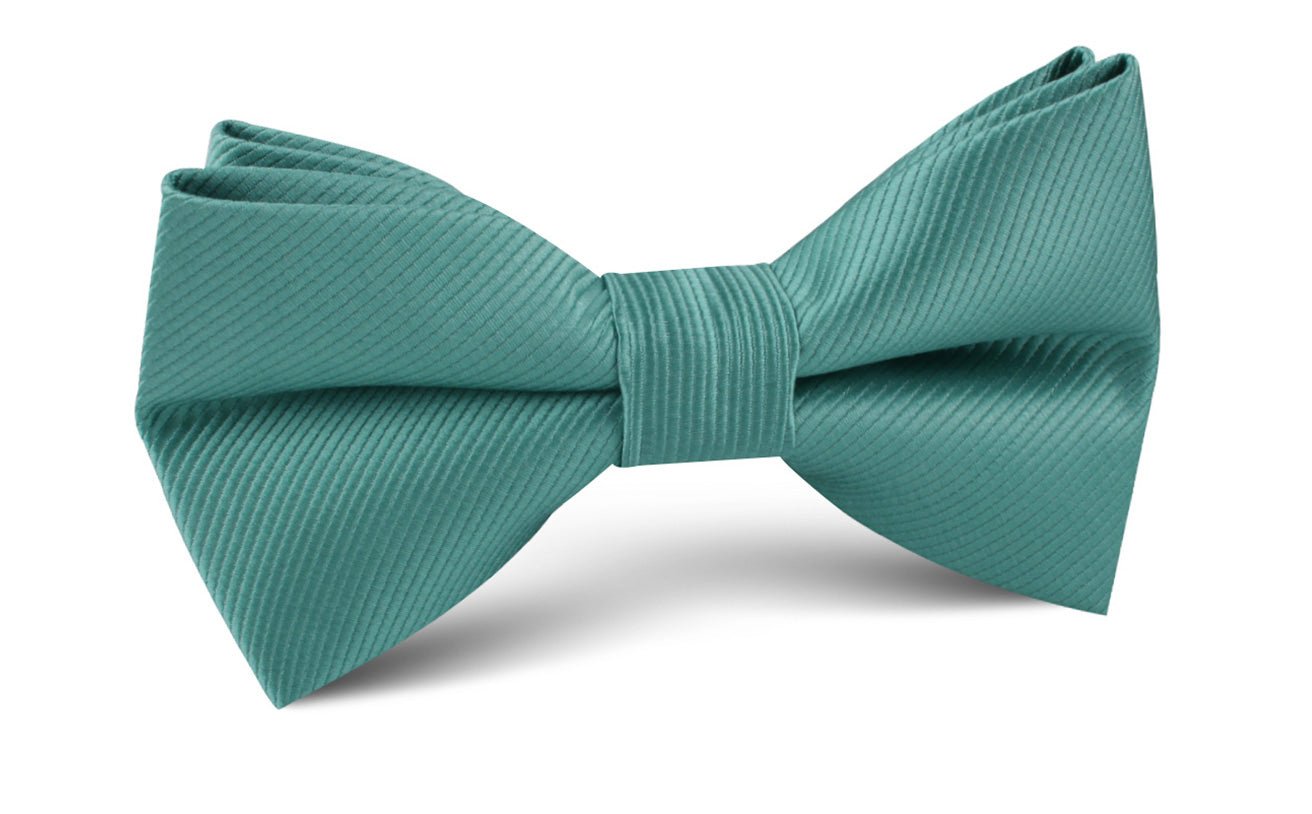 Viridian Green Twill Bow Tie