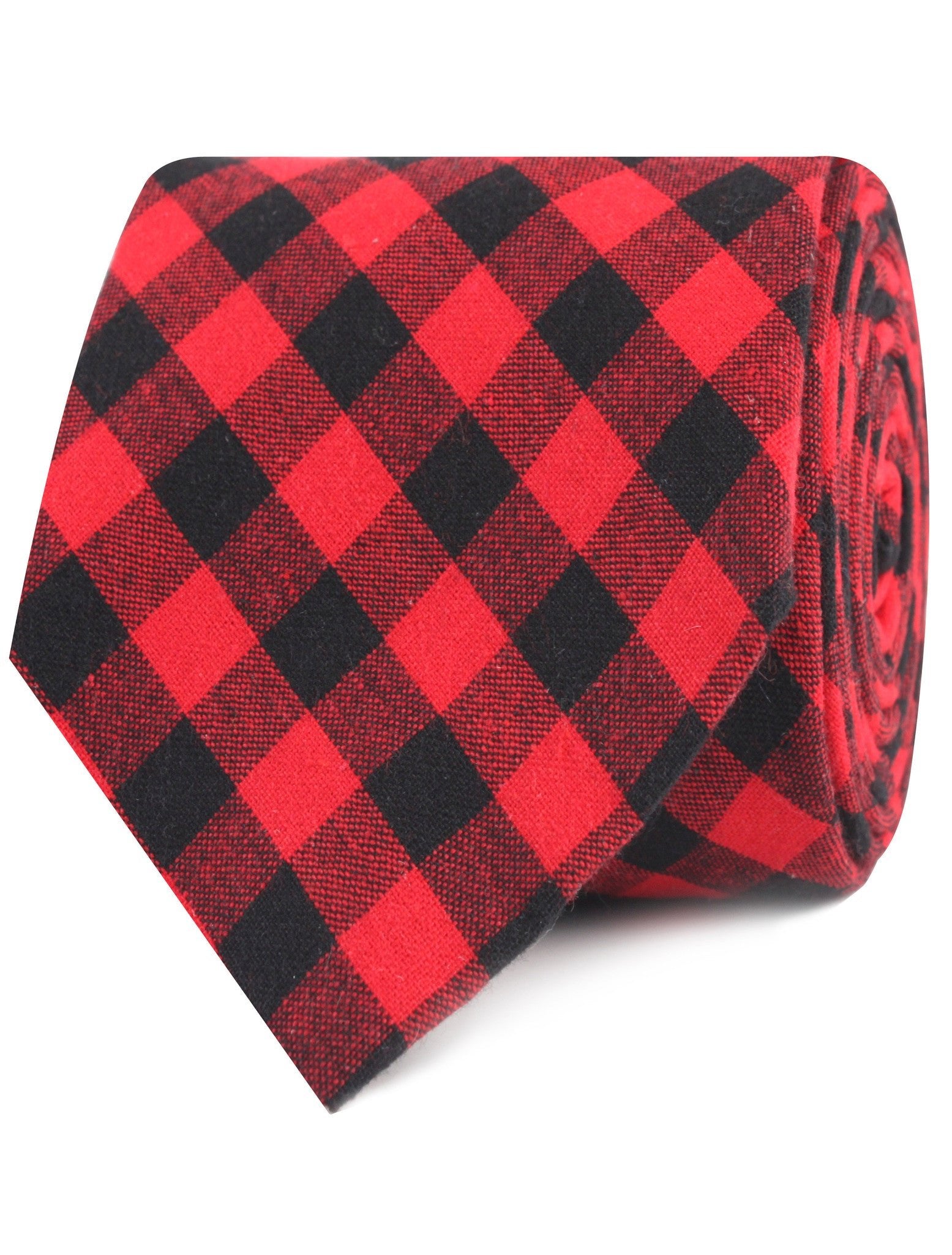 Red & Black Gingham Tie