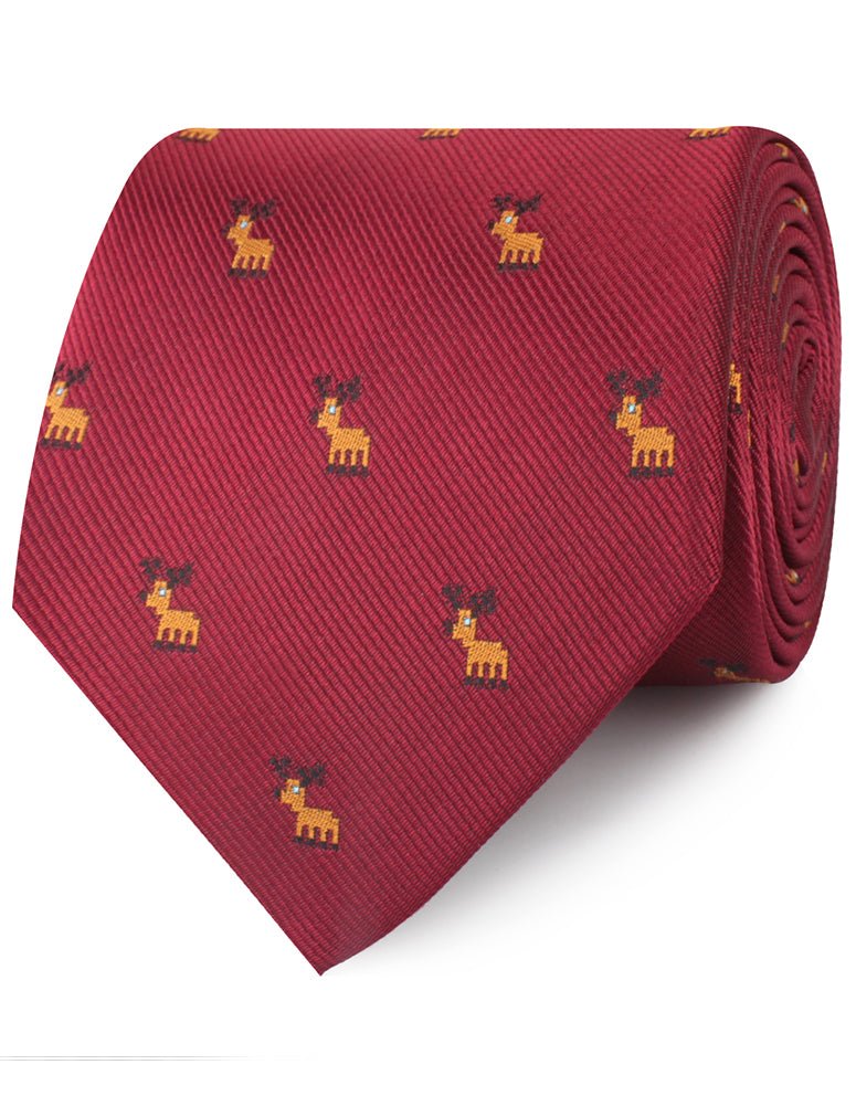 Reindeer Pixel Necktie