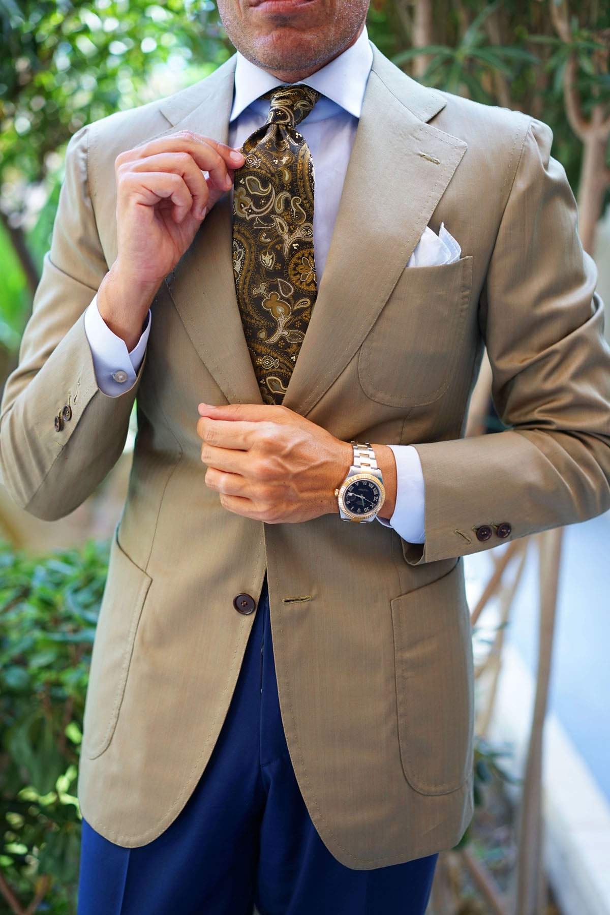 Persian Paisley Brown Tie