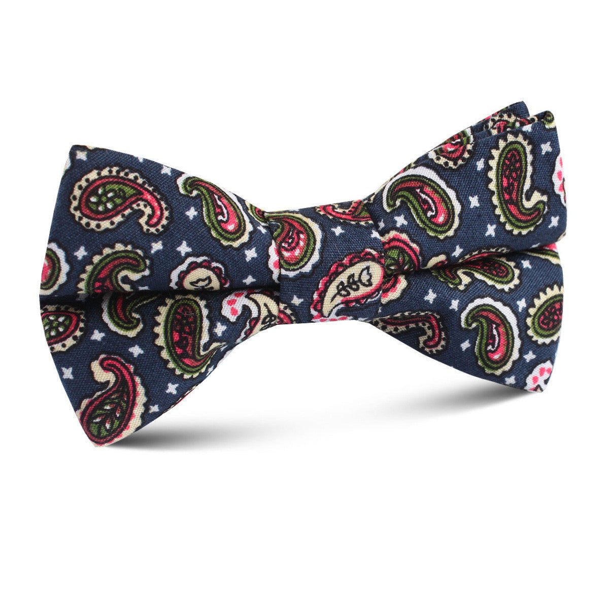 Prague Paisley Blue Floral Kids Bow Tie