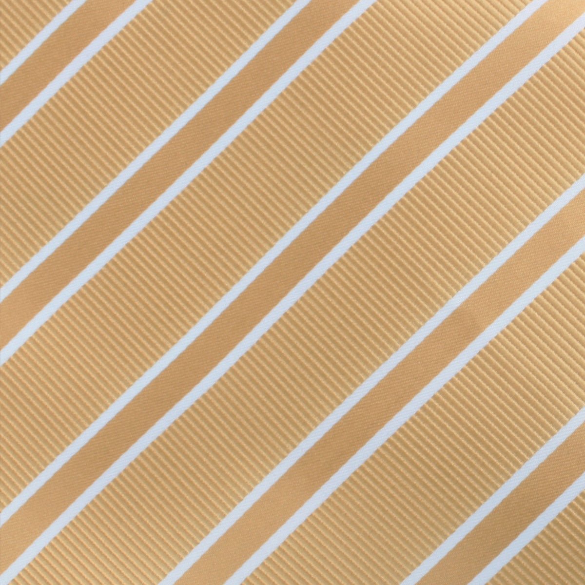 Champagne Gold Double Stripe Pocket Square