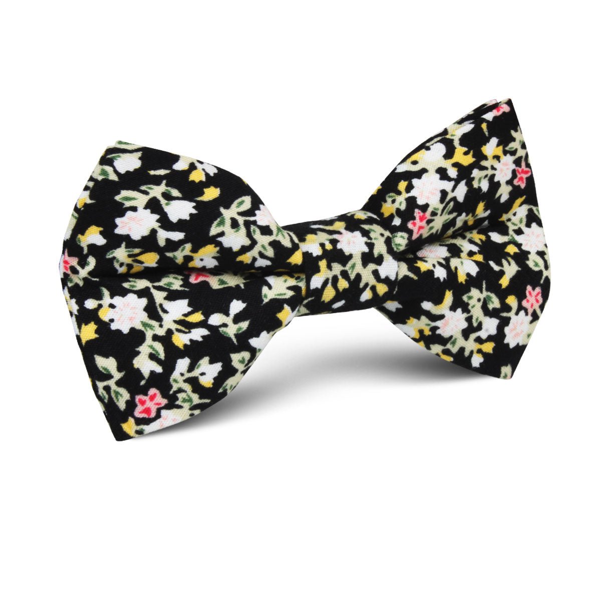 Madagascar Black Floral Kids Bow Tie