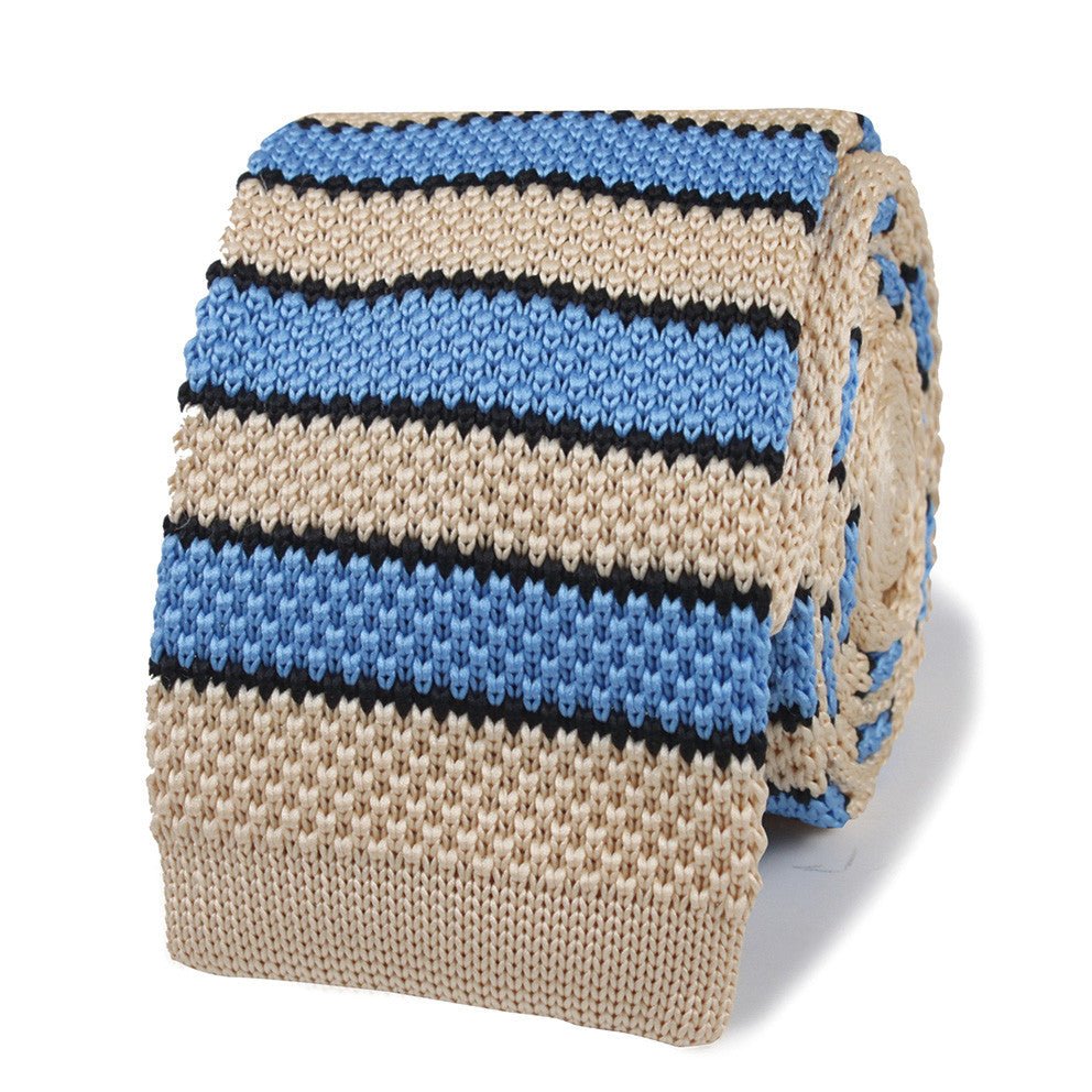 Cicero Blue Knitted Tie