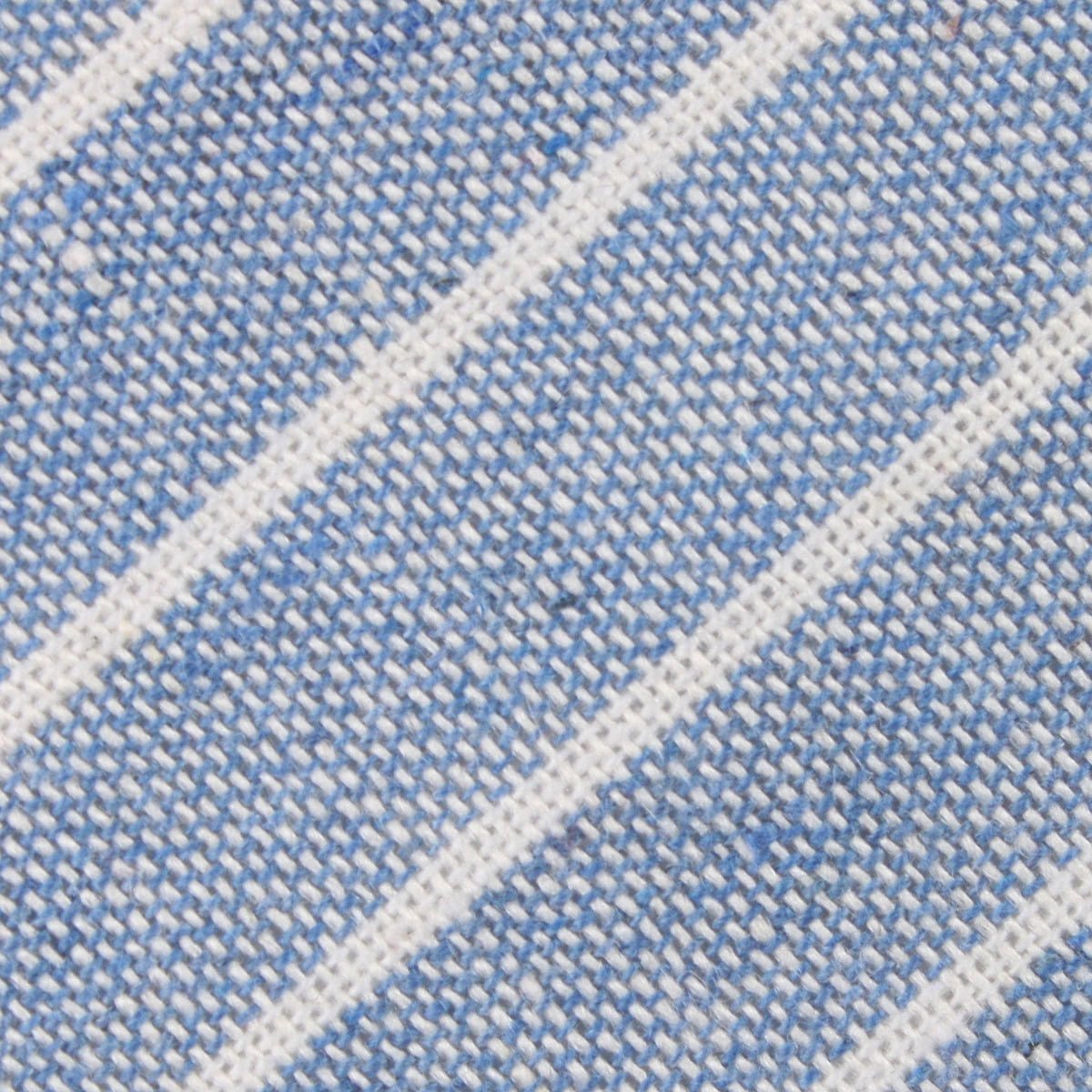 Blue Barney Pin Stripe Linen Pocket Square