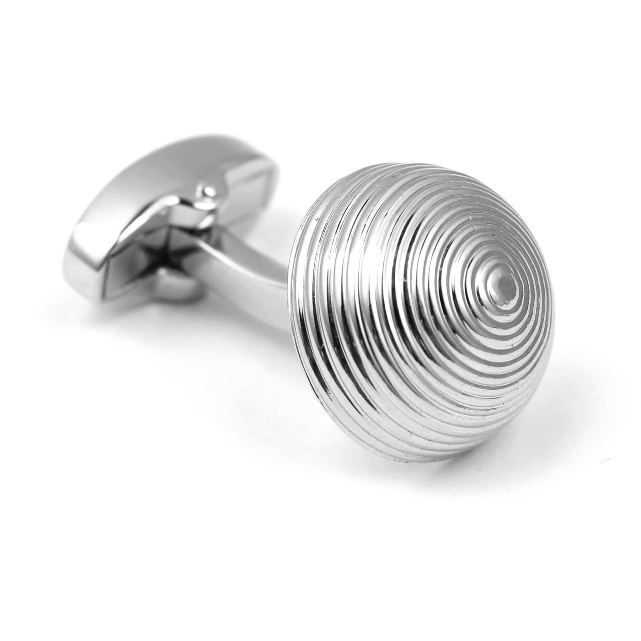 Silver Etched Cufflinks