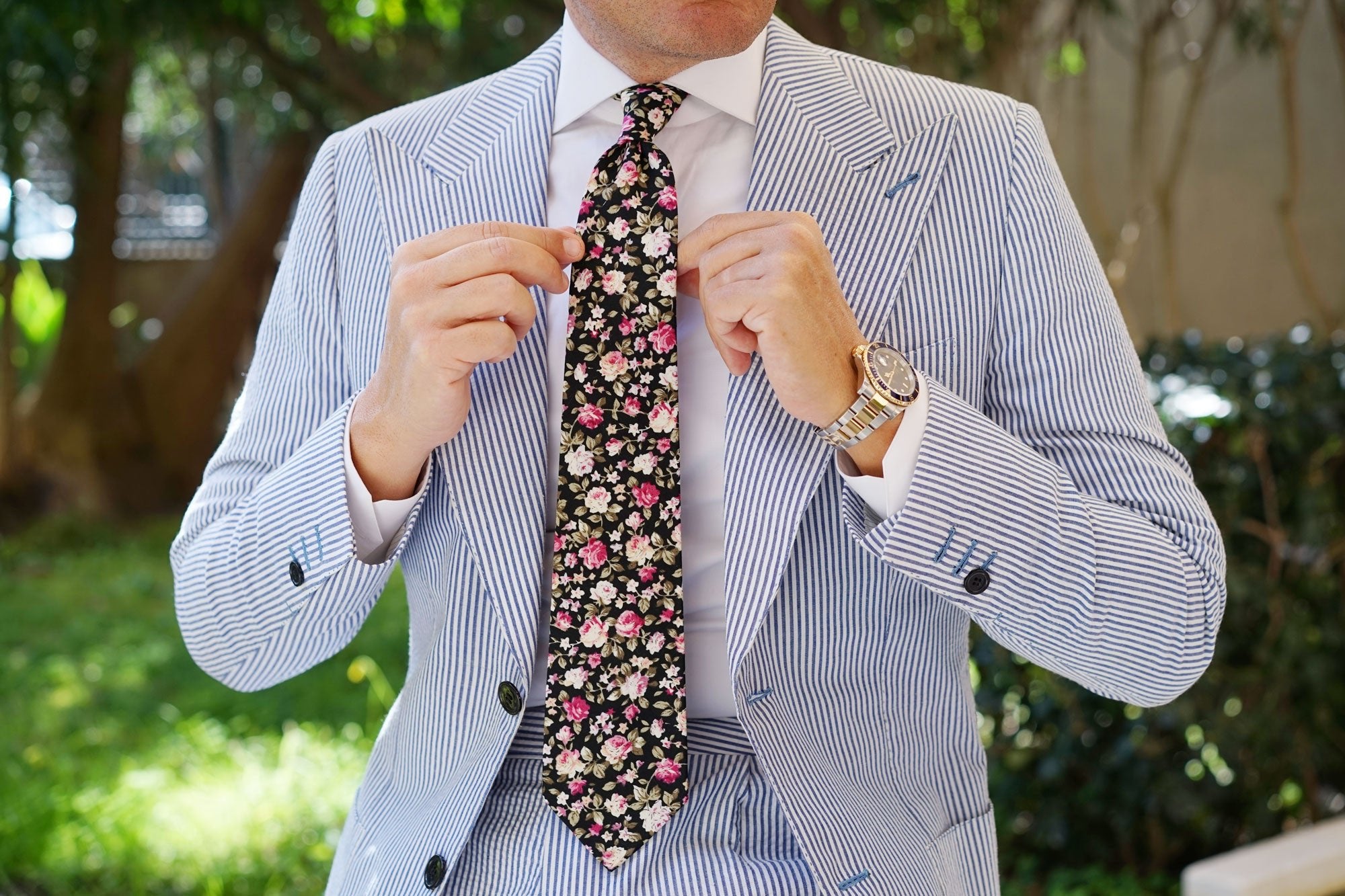 Bucharest Blossom Floral Tie