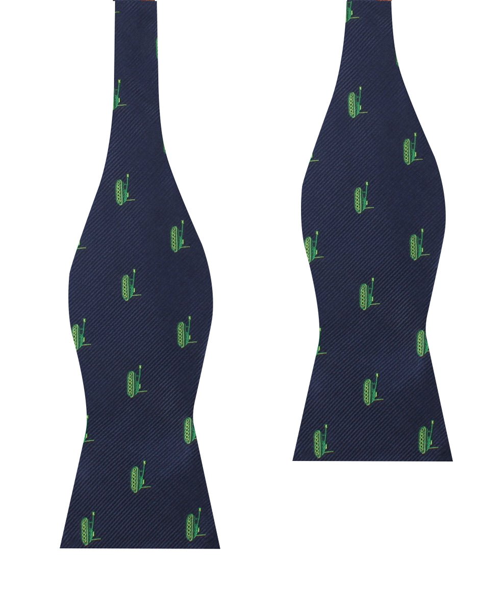 Green Army Tank Self Bow Tie