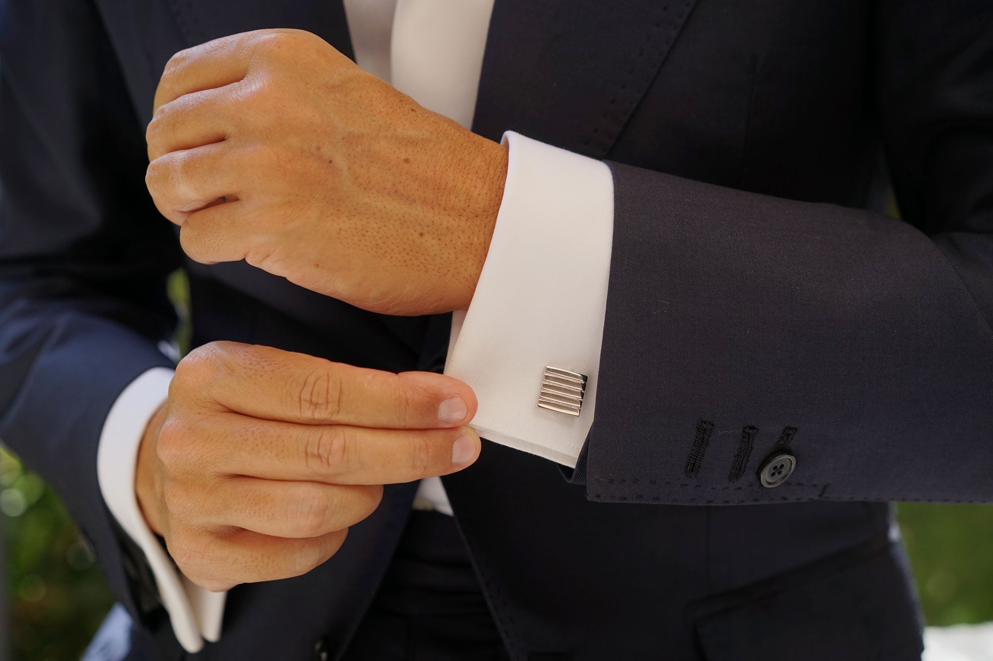 Silver Square Cufflinks