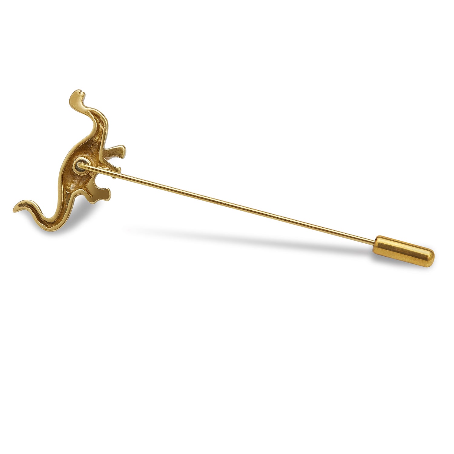 Antique Gold Brontosaurus Lapel Pin