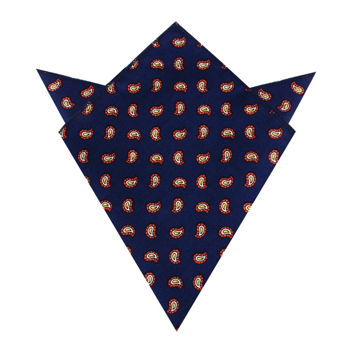 Darius the Great Midnight Blue Paisley Pocket Square