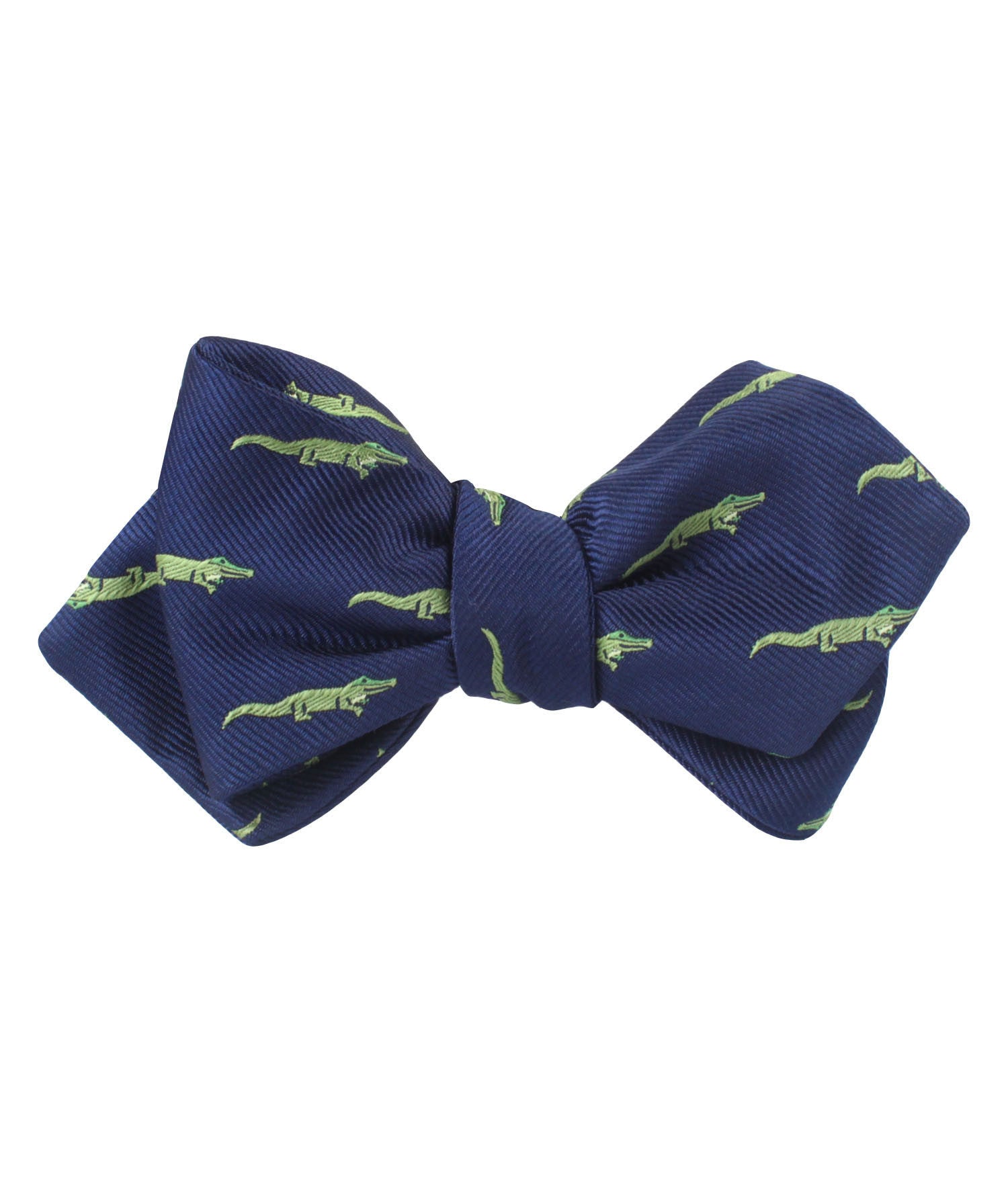 Saltwater Crocodile Diamond Self Bow Tie