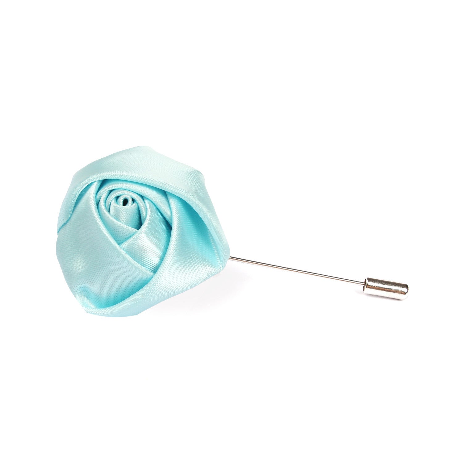 Sea Foam Blue Lapel Flower