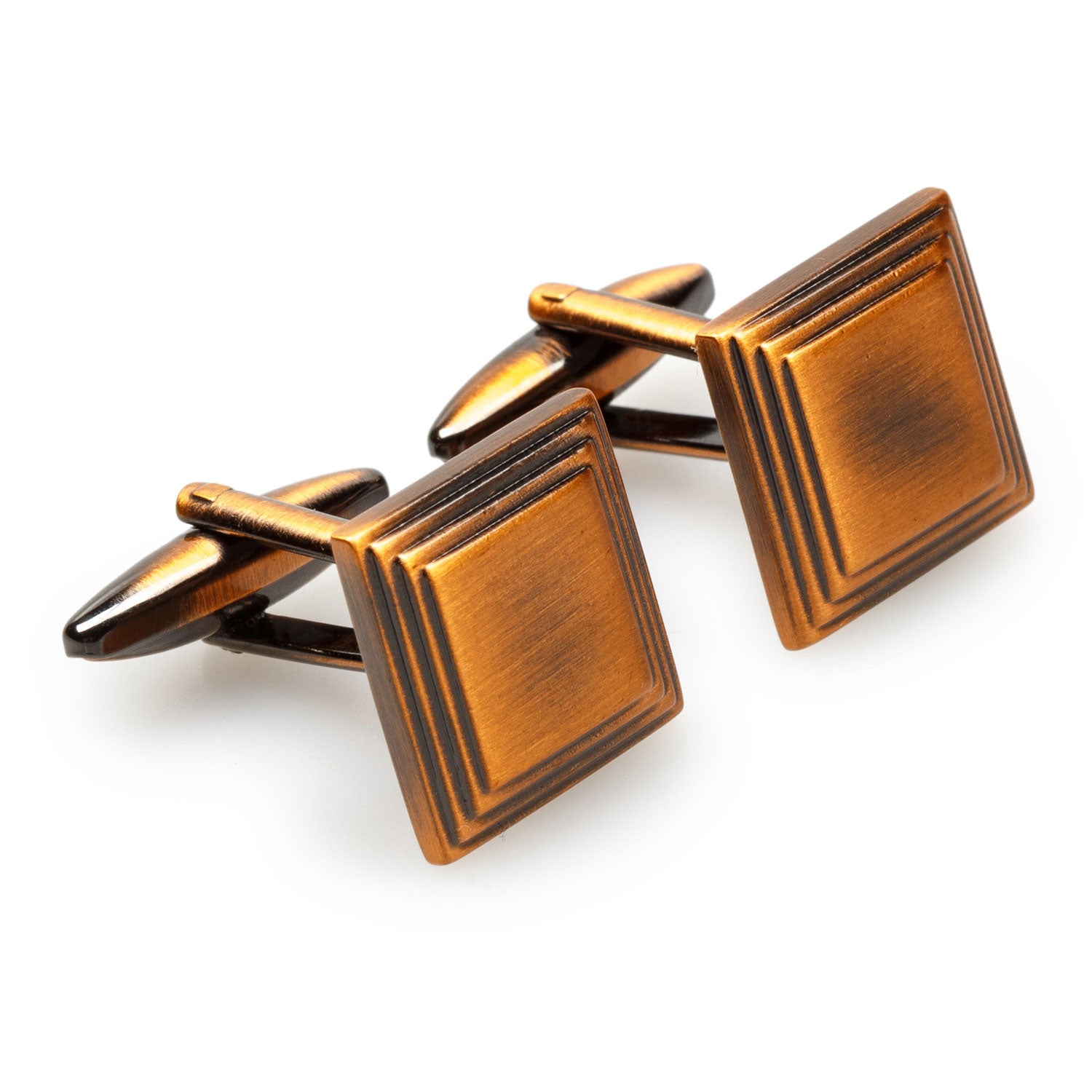 Accio Antique Copper Square Cufflinks