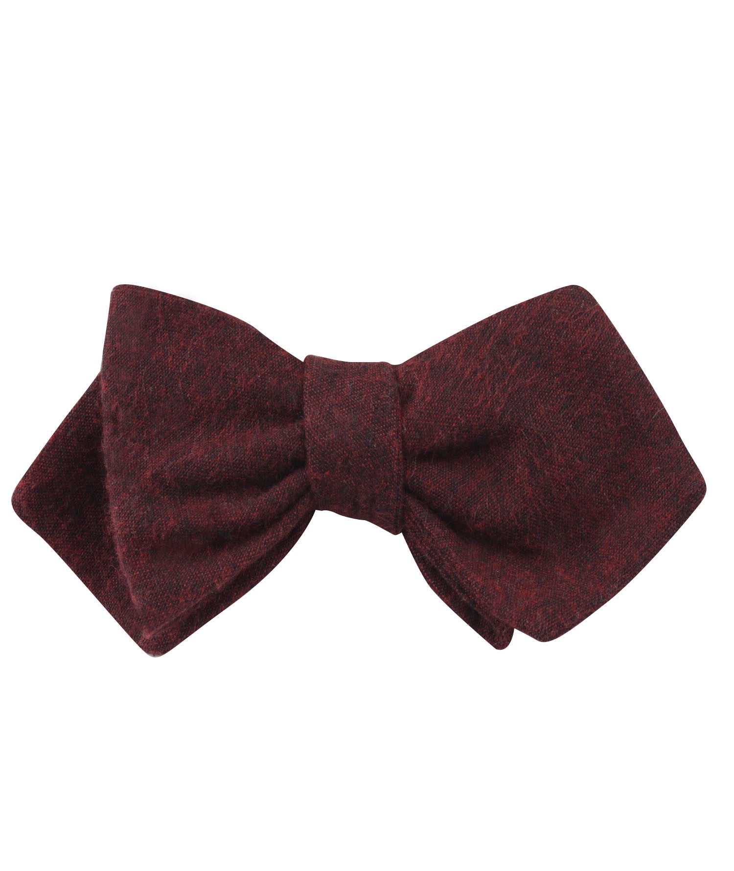 Brooklyn Burnt Red Diamond Self Bow Tie