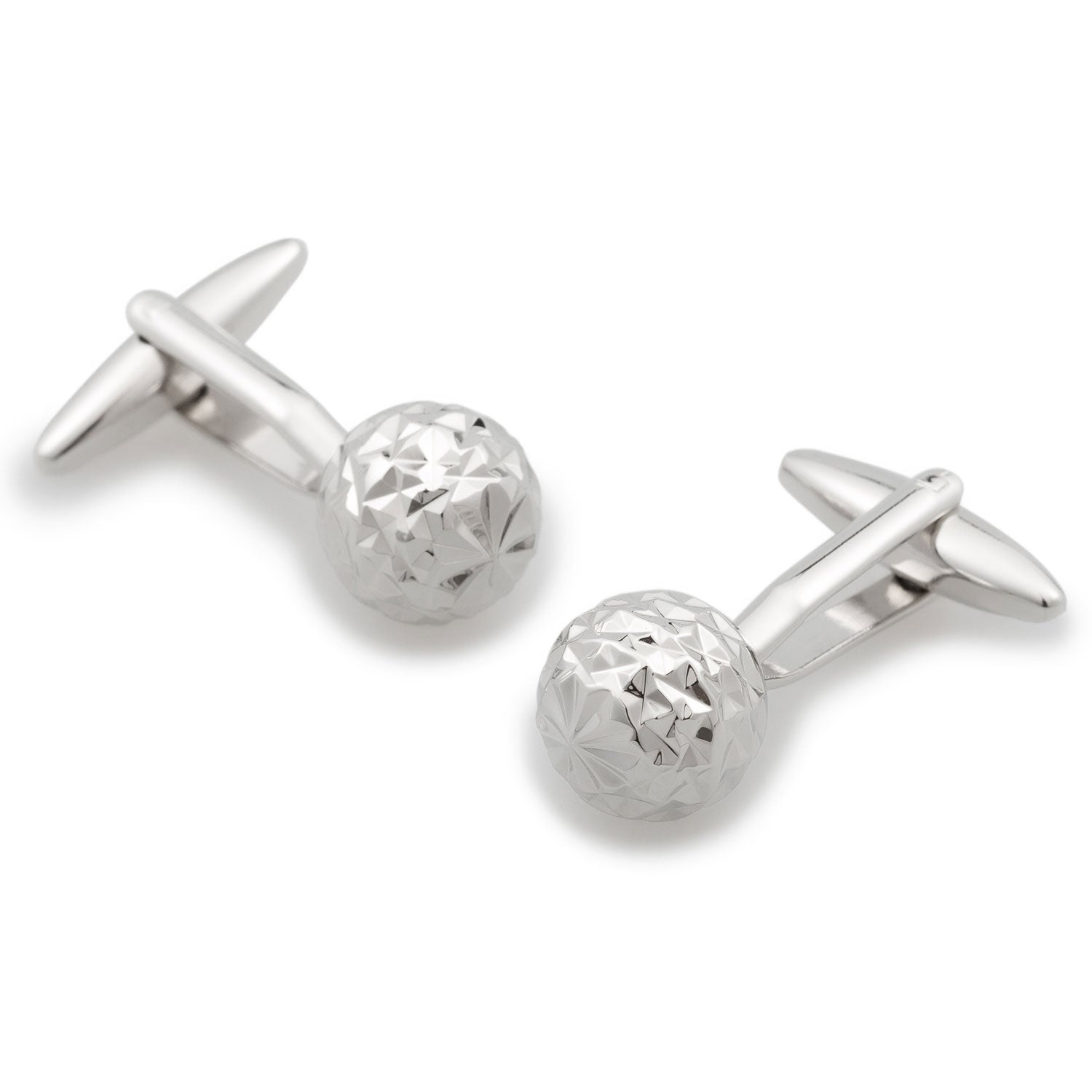 Silver Wrecking Ball Cufflinks