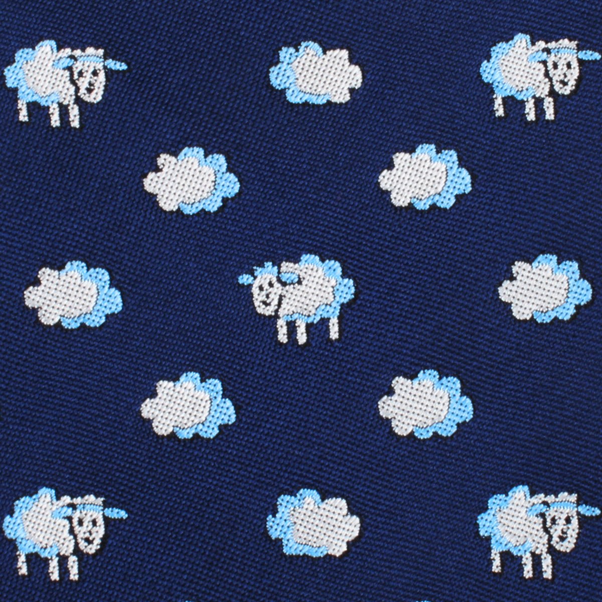 Sleepy Sheep Blue Necktie