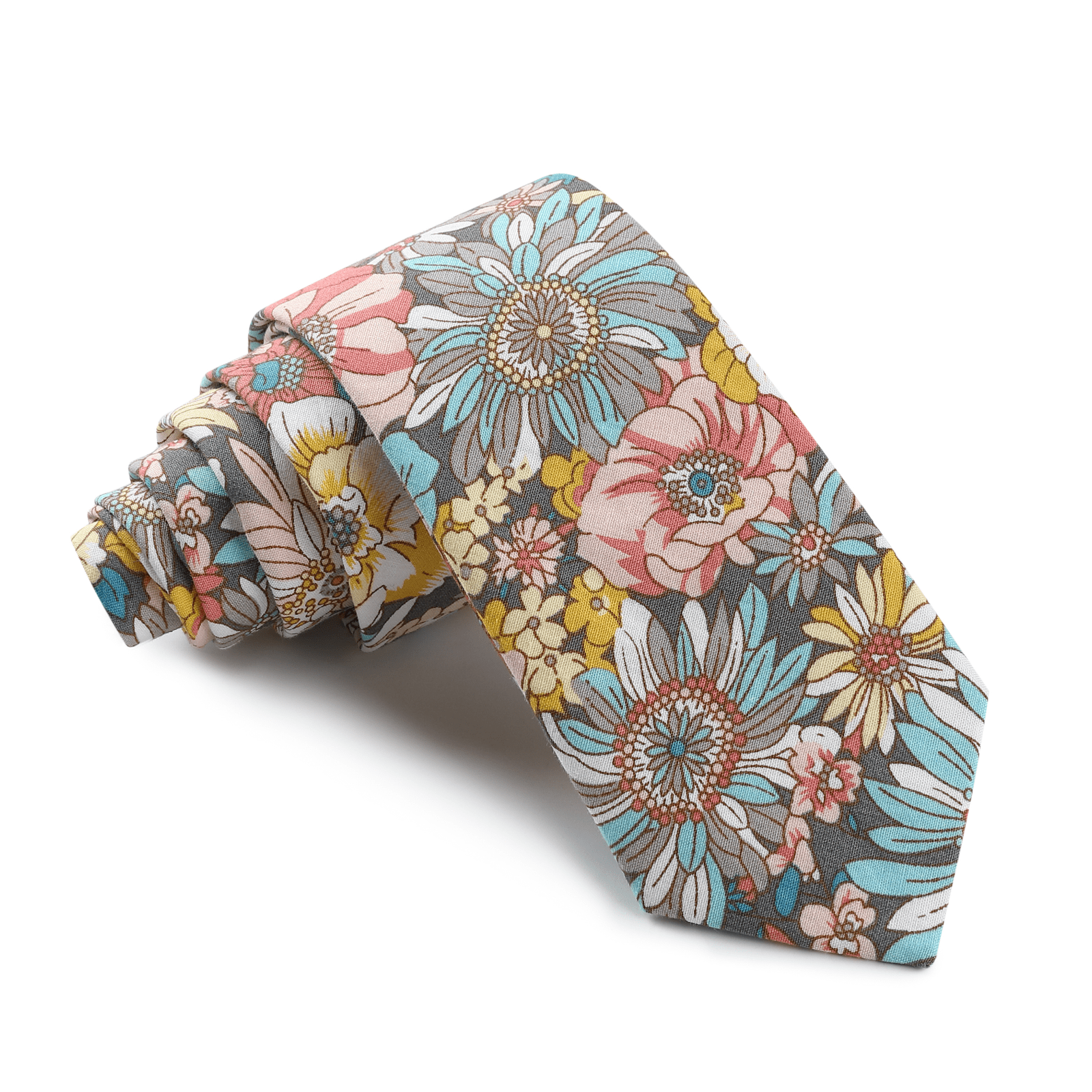 Riviera Bloom Floral Skinny Tie