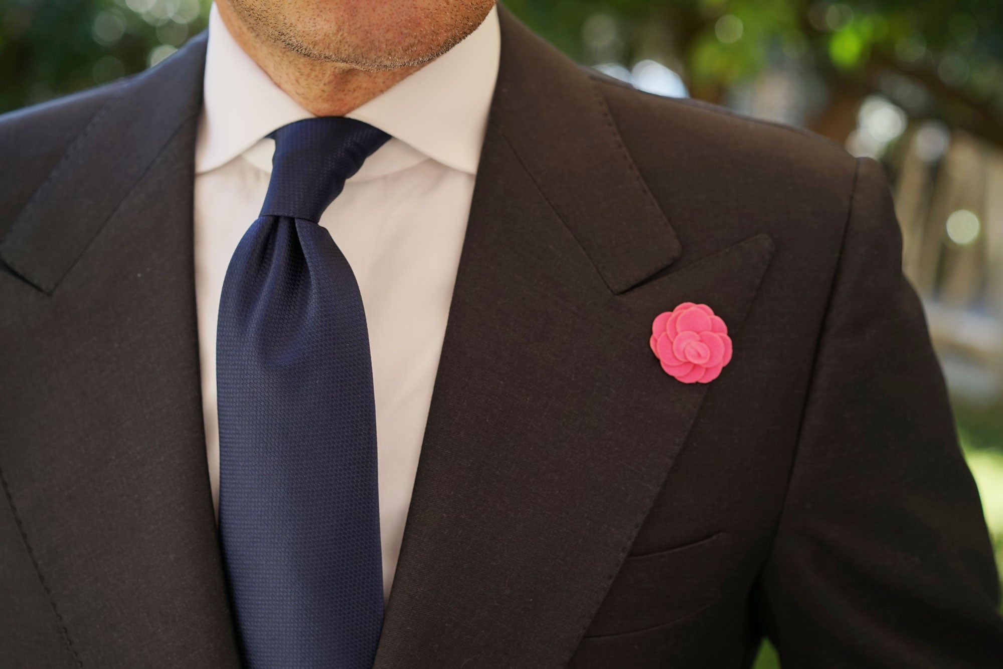 Hot Pink Mini Velvet Lapel Pin