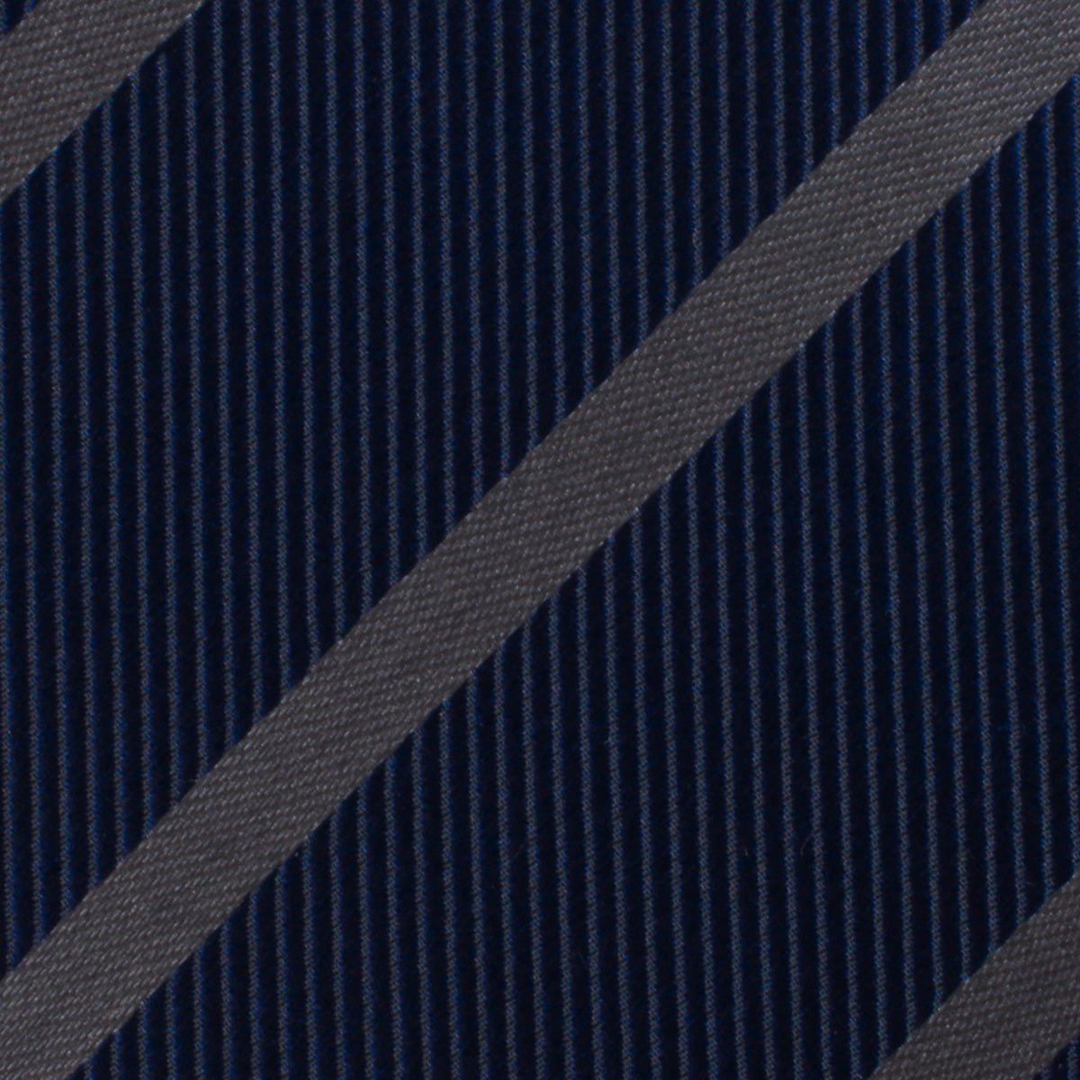 Charcoal Grey Striped Skinny Tie