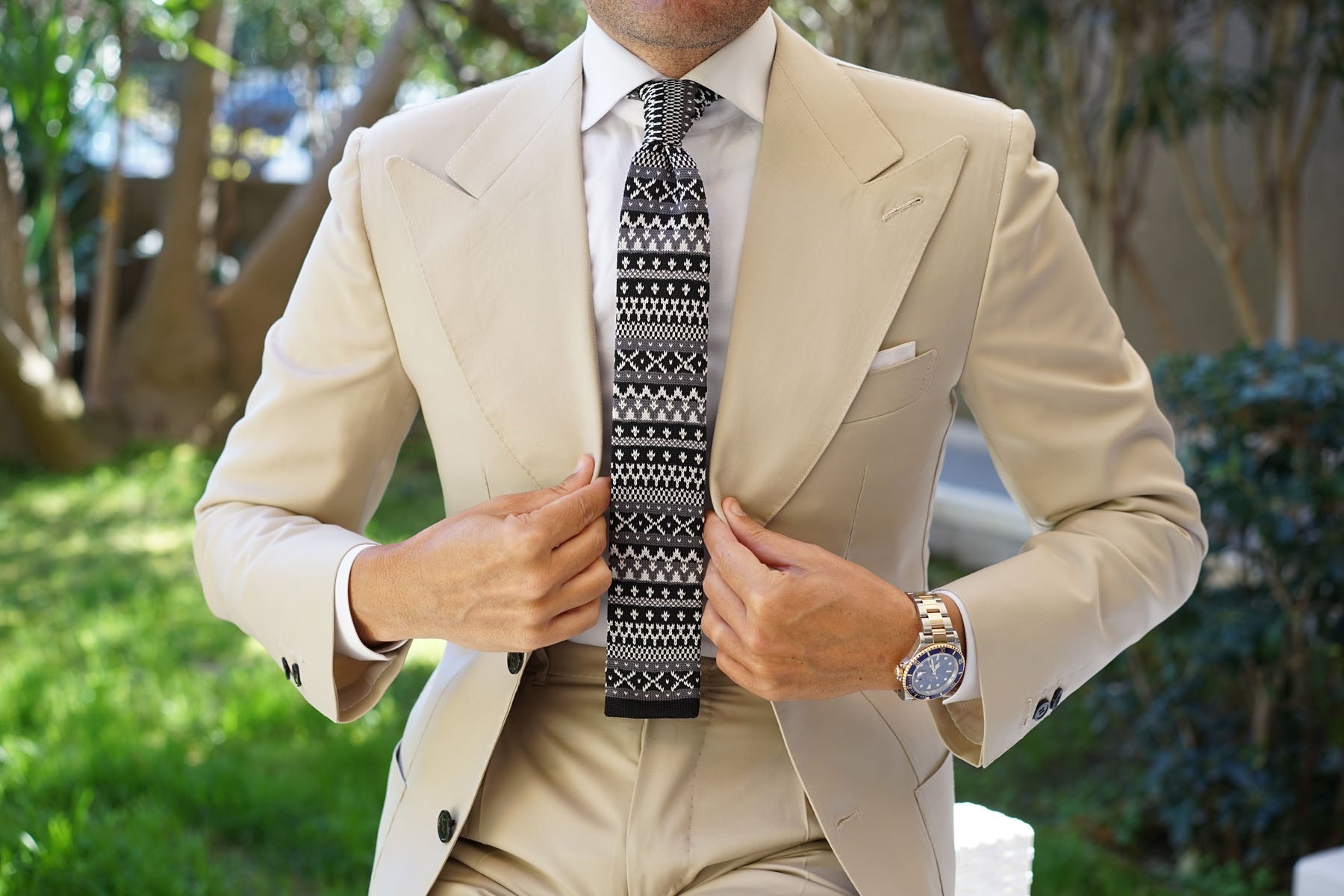 Mr Hartman Black Knitted Tie