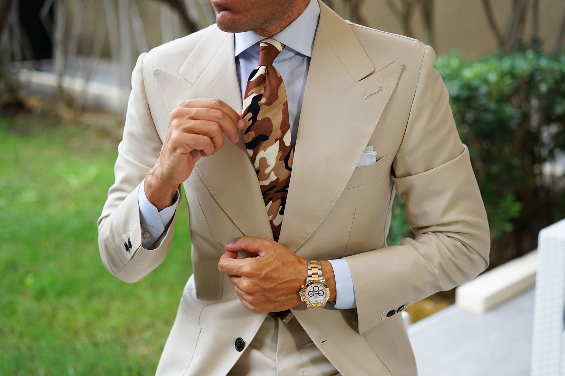 Desert Sand Camouflage Tie