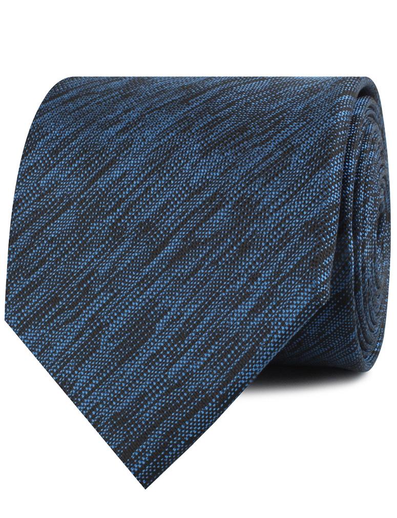 Midnight Blue-Black Chambray Necktie