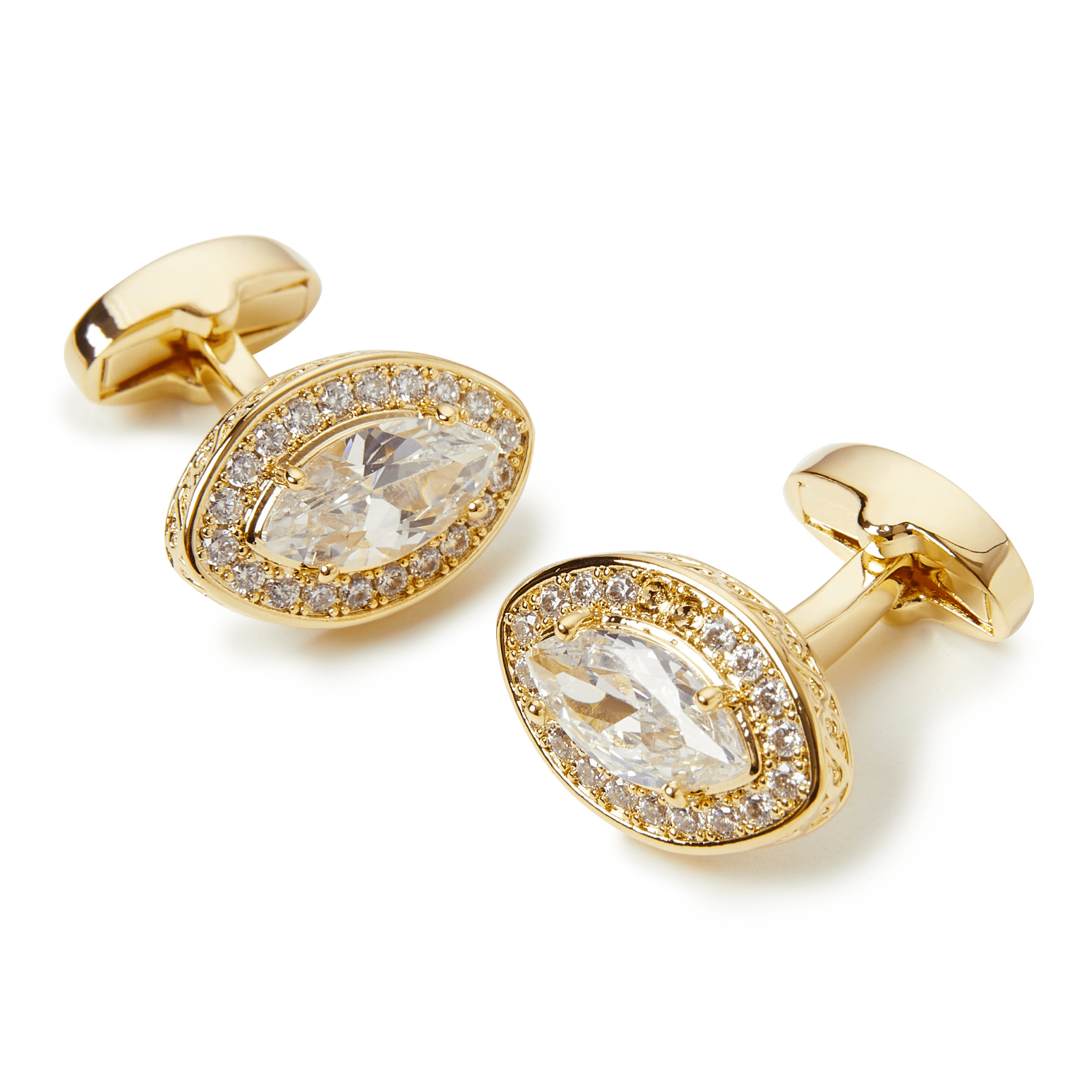 Oslo Crystal Marquis Cufflinks